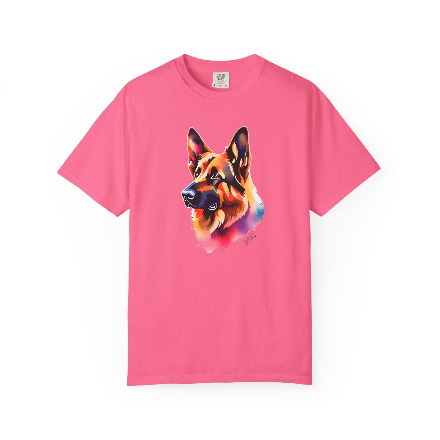 Colorful German Shepherd Unisex T-Shirt - Perfect for Dog Lovers Comfort Colors