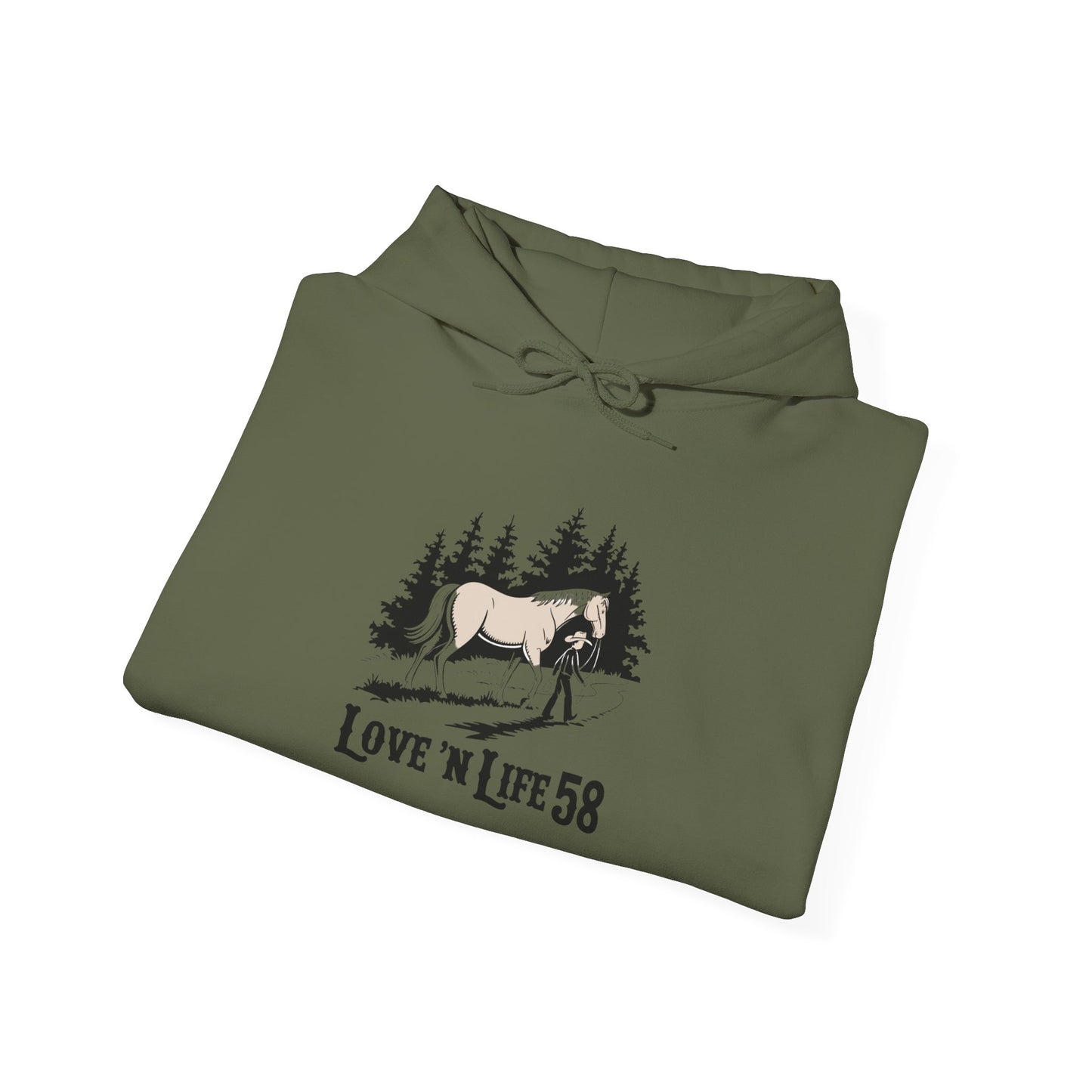 LoveNLife58 Horse and Rider - Hoodie