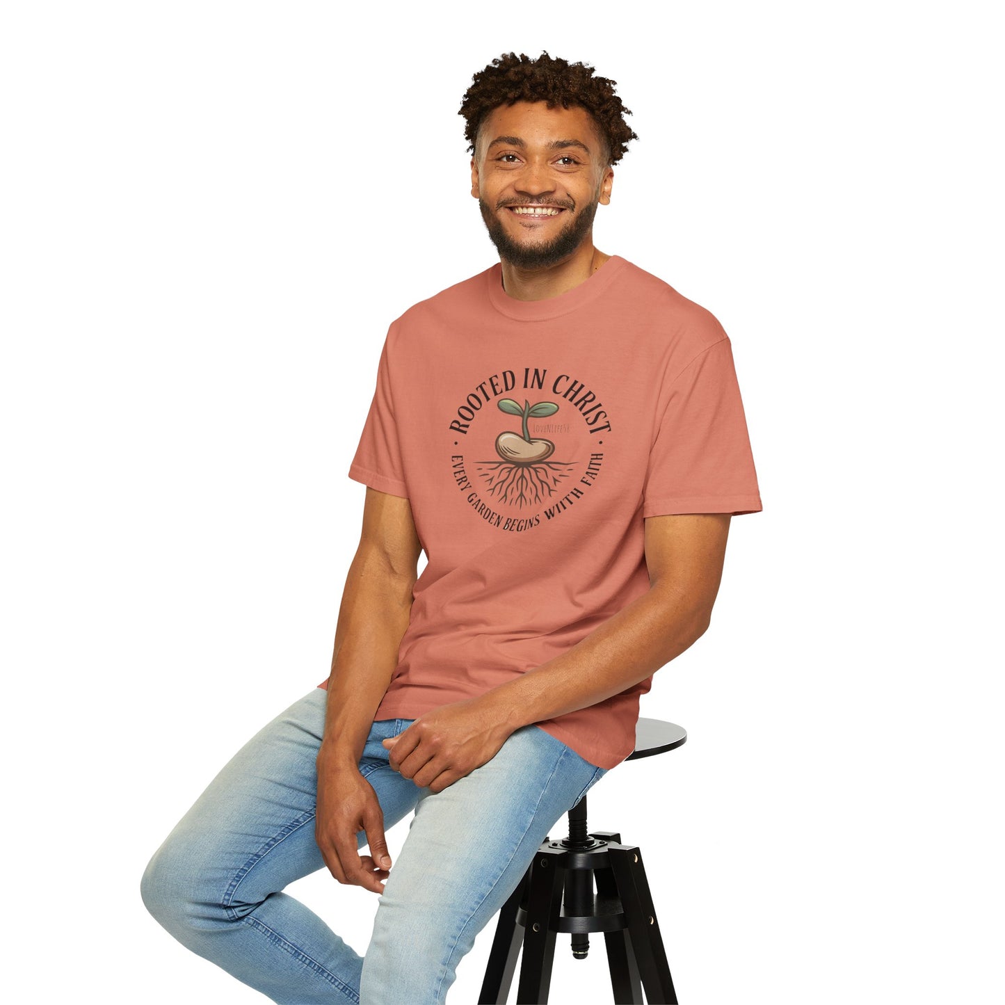 Rooted in Christ Tee - Comfort Colors