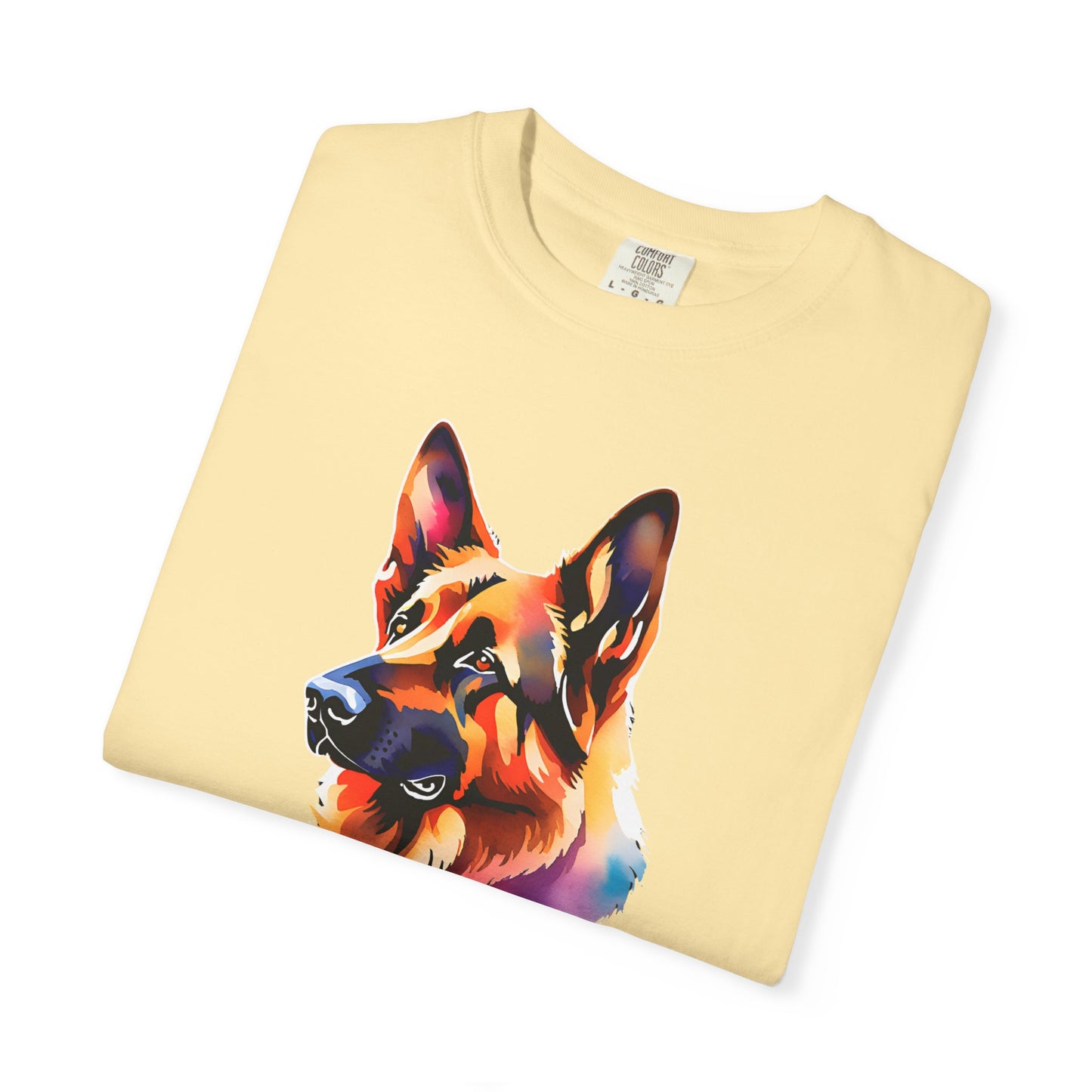 Colorful German Shepherd Unisex T-Shirt - Perfect for Dog Lovers Comfort Colors