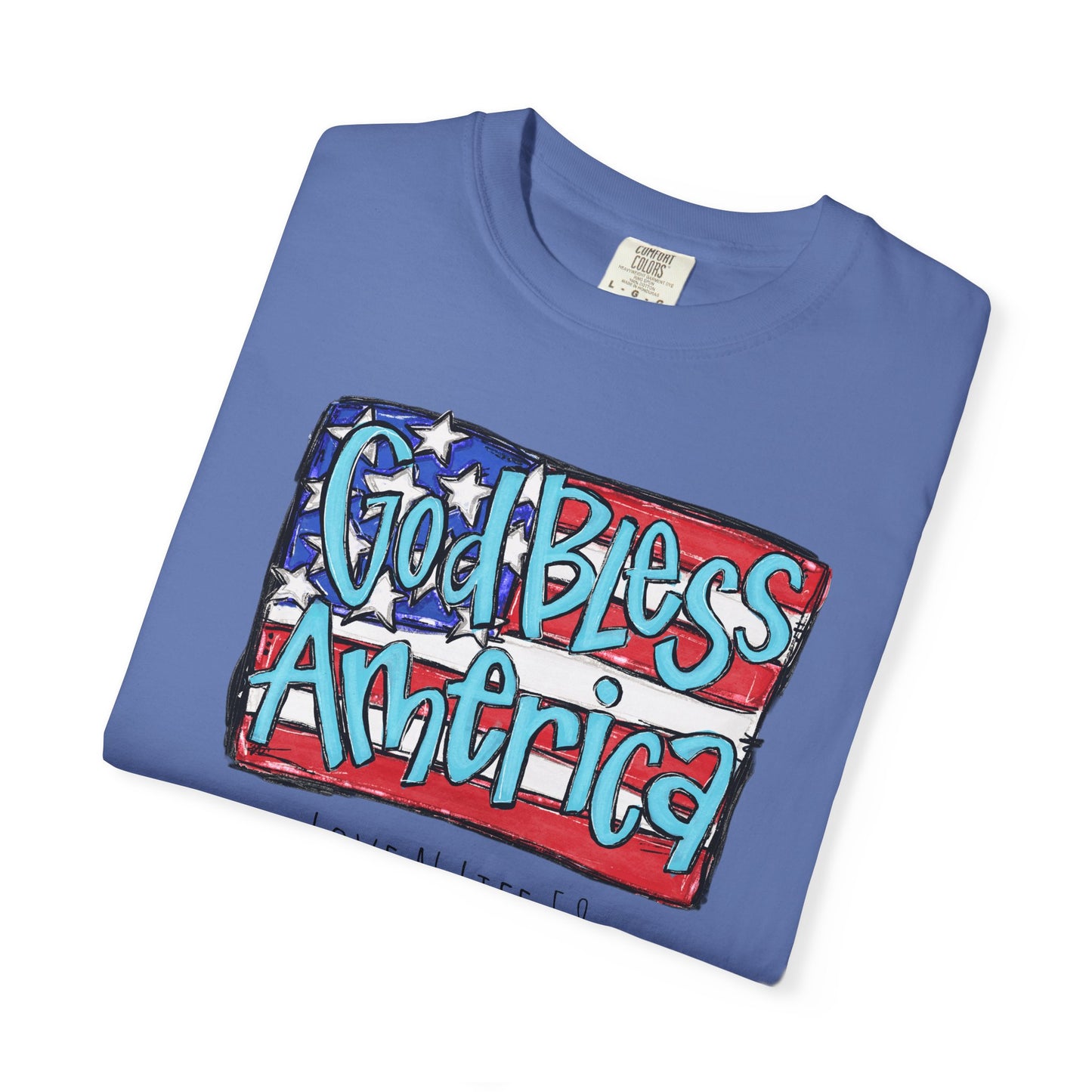 God Bless America Tee -Comfort Colors