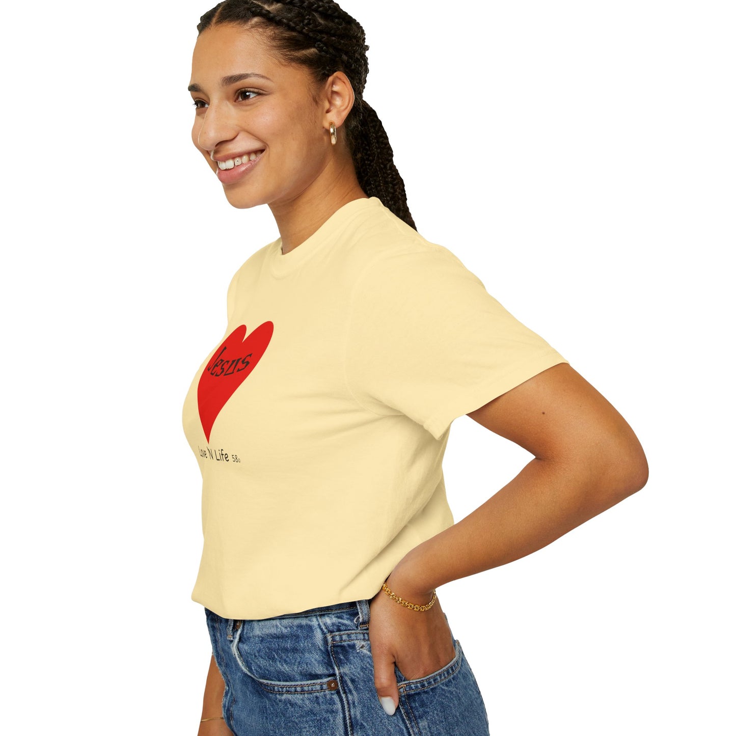 Jesus is Love N Life 58 Tee - Comfort Colors