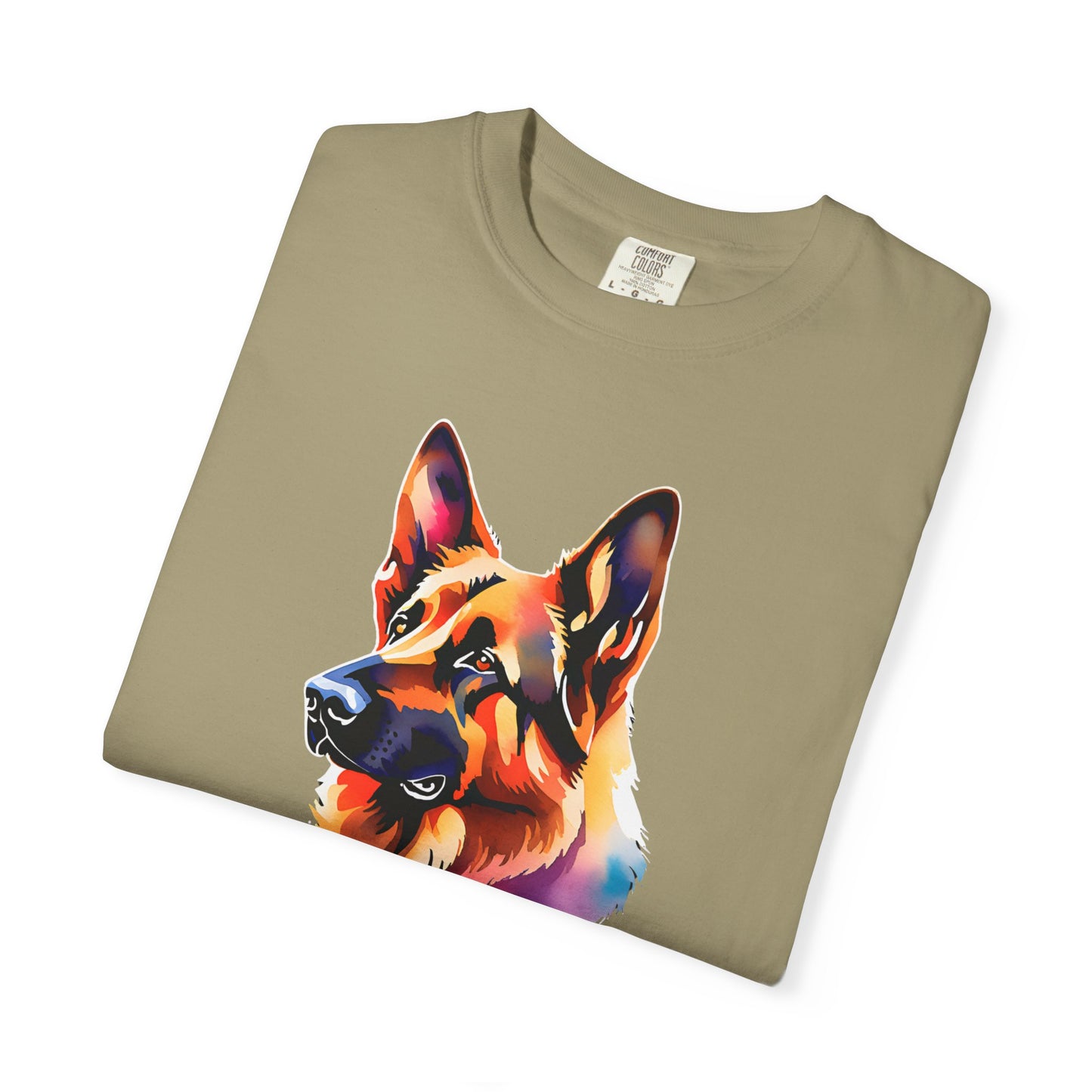 Colorful German Shepherd Unisex T-Shirt - Perfect for Dog Lovers Comfort Colors