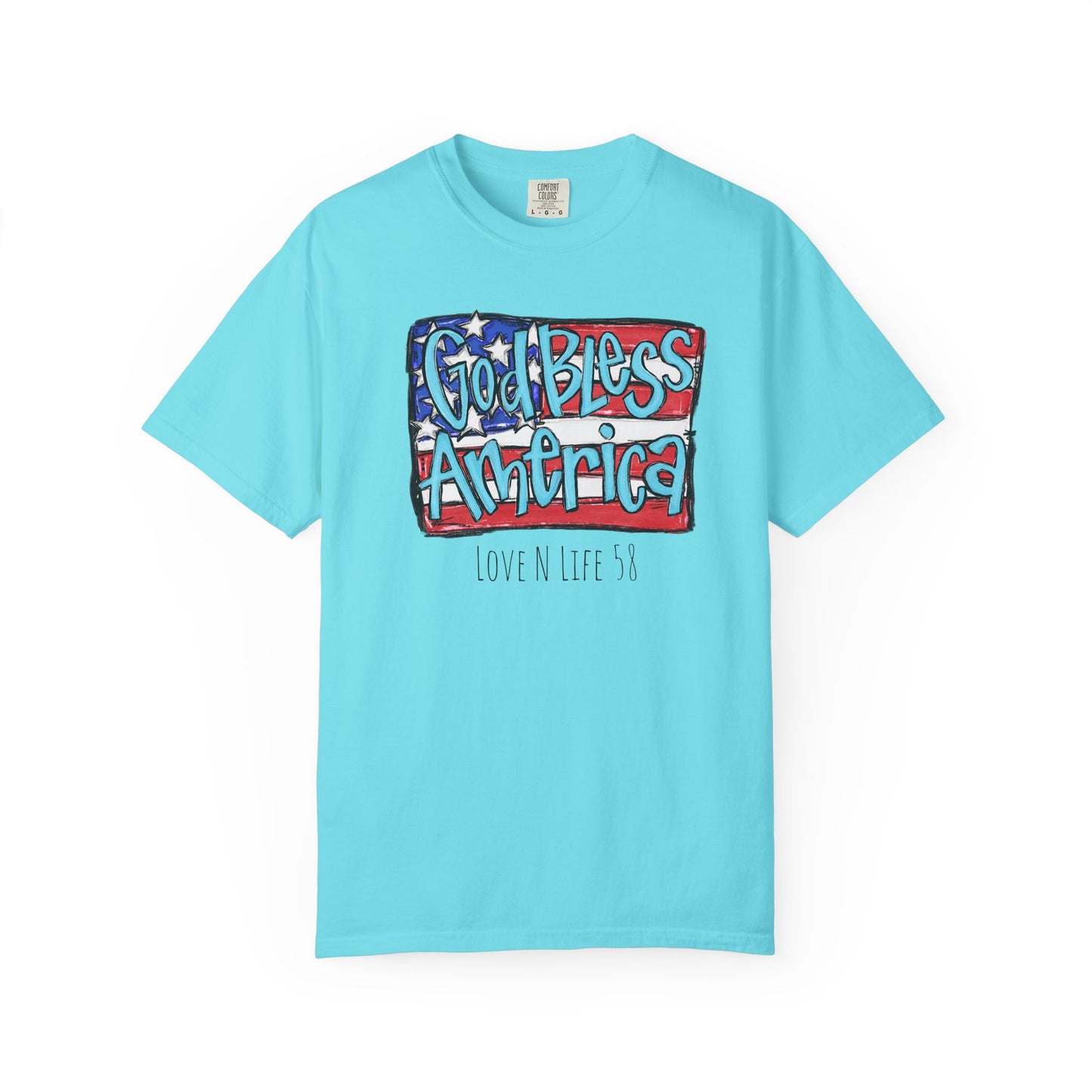God Bless America Tee -Comfort Colors
