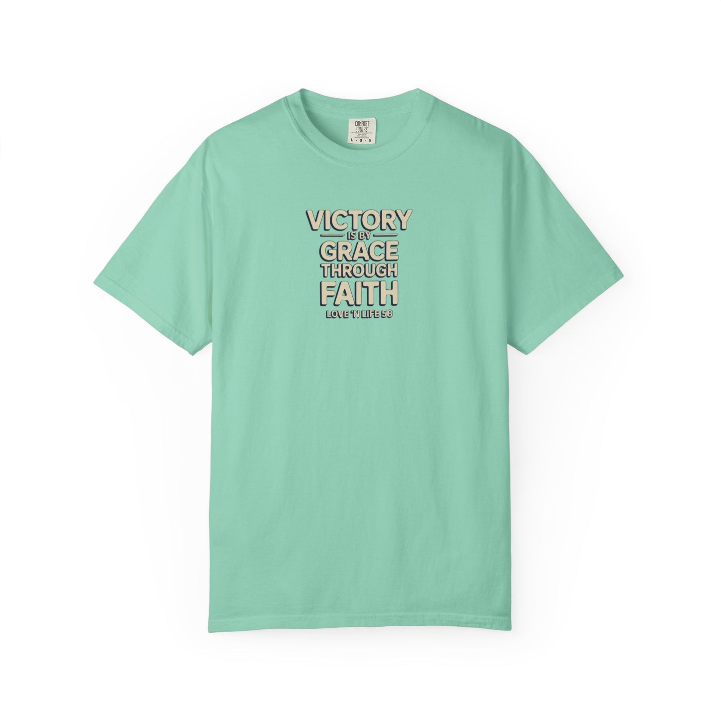 Victory By Grace Through Faith Tee -Comfort Colors