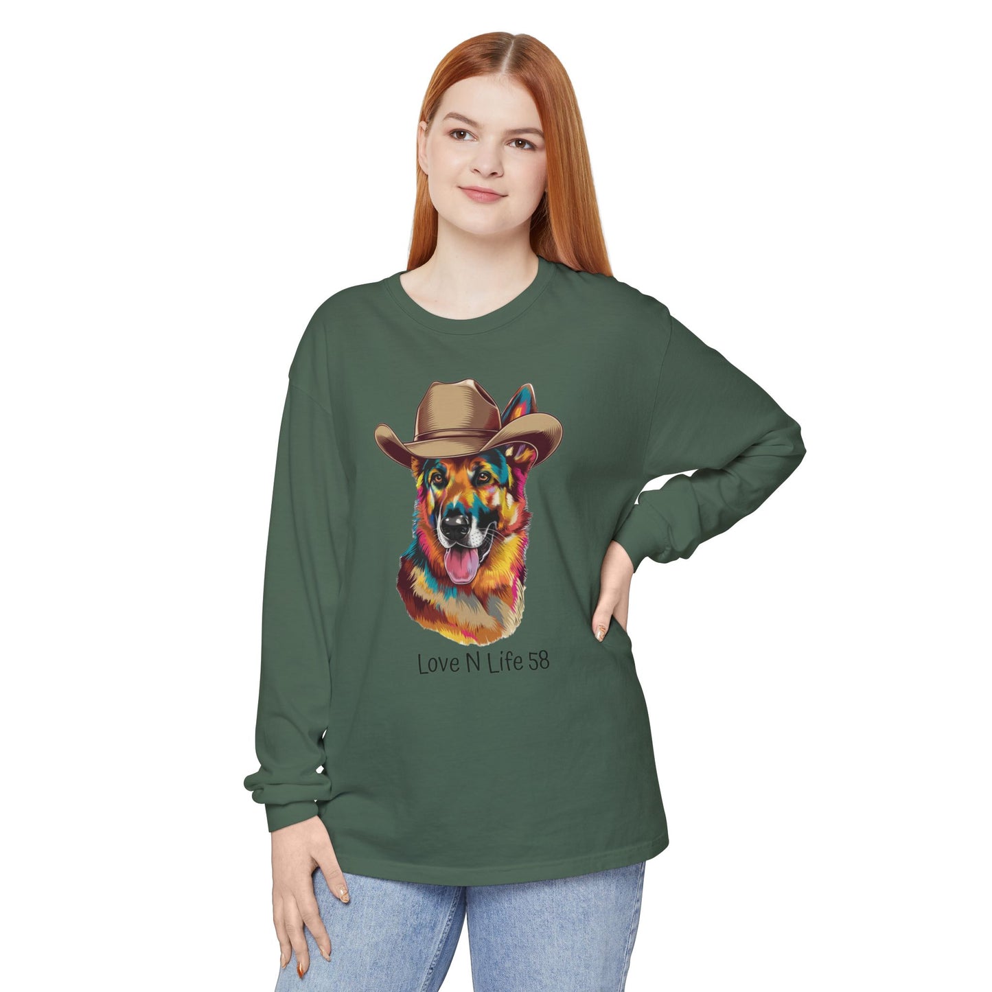 German Shepard Tee- Comfort Colors Long Sleeve