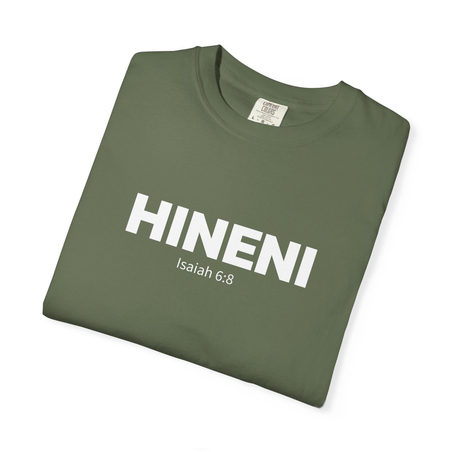 HINENI Isaiah 6:8 Tee - Comfort Colors