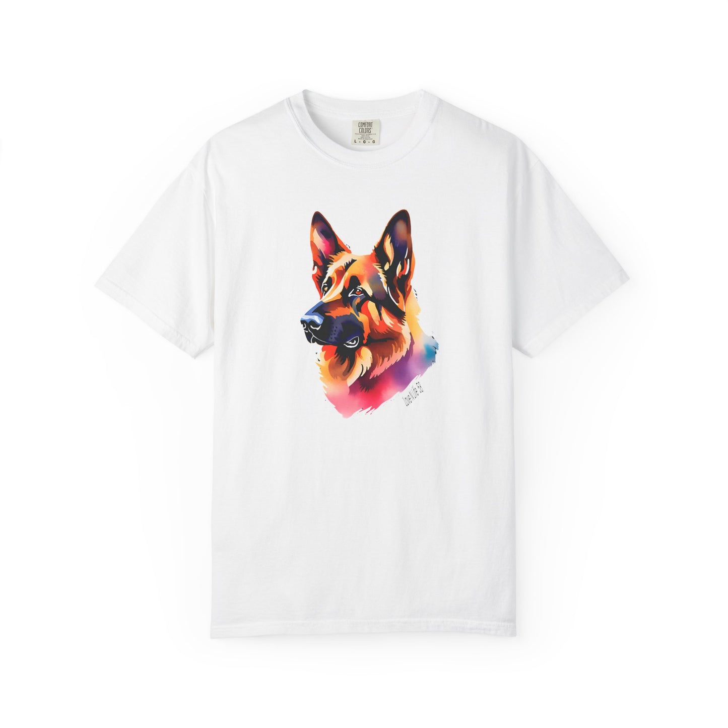 Colorful German Shepherd Unisex T-Shirt - Perfect for Dog Lovers Comfort Colors