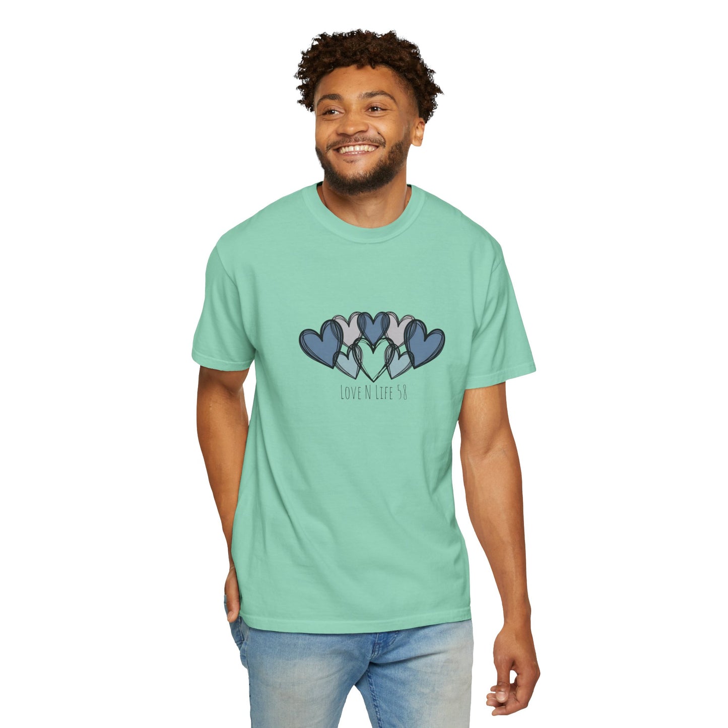 Hearts Love N Life 58 Tee - Comfort Colors