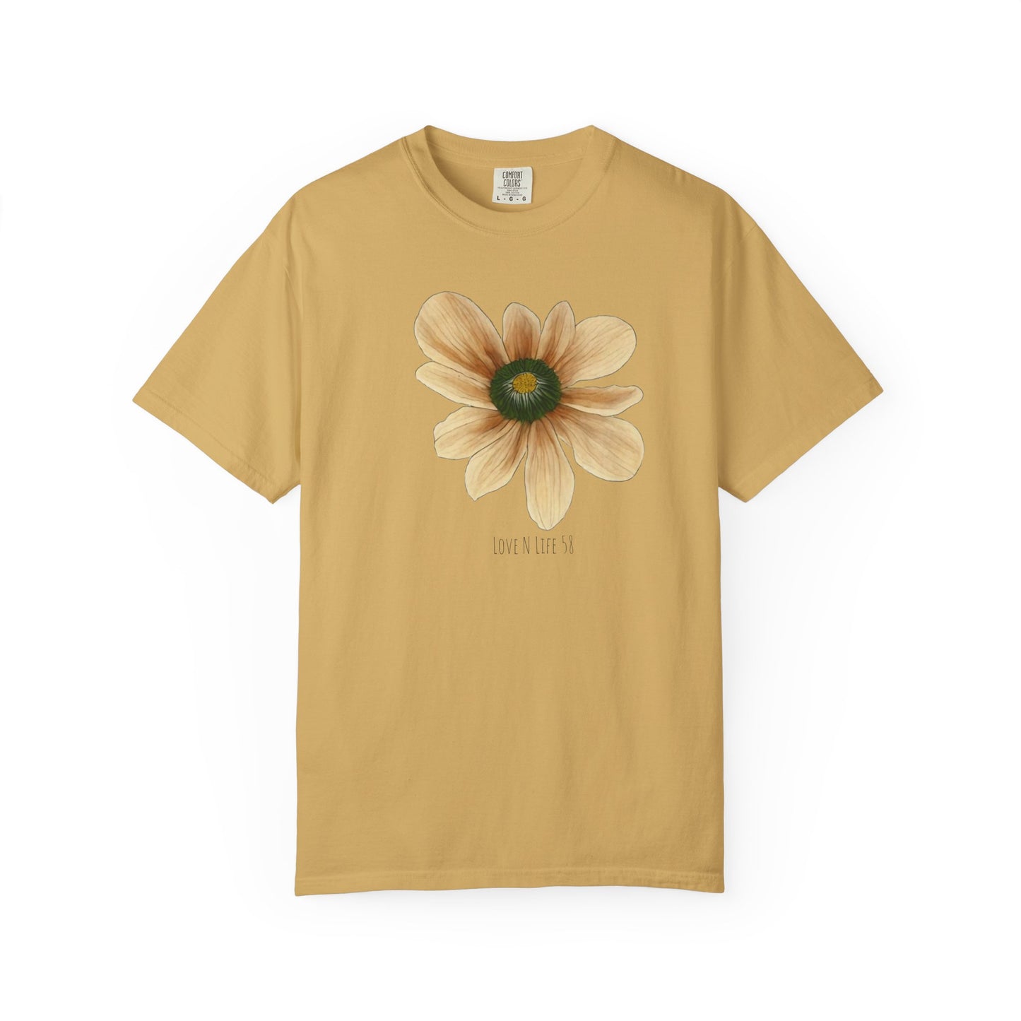 LoveNlife58 Flower Tee - Comfort Colors