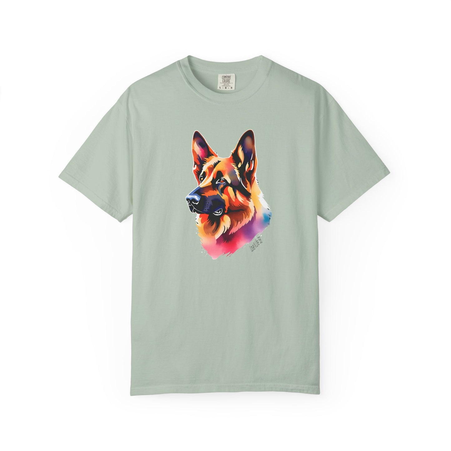 Colorful German Shepherd Unisex T-Shirt - Perfect for Dog Lovers Comfort Colors