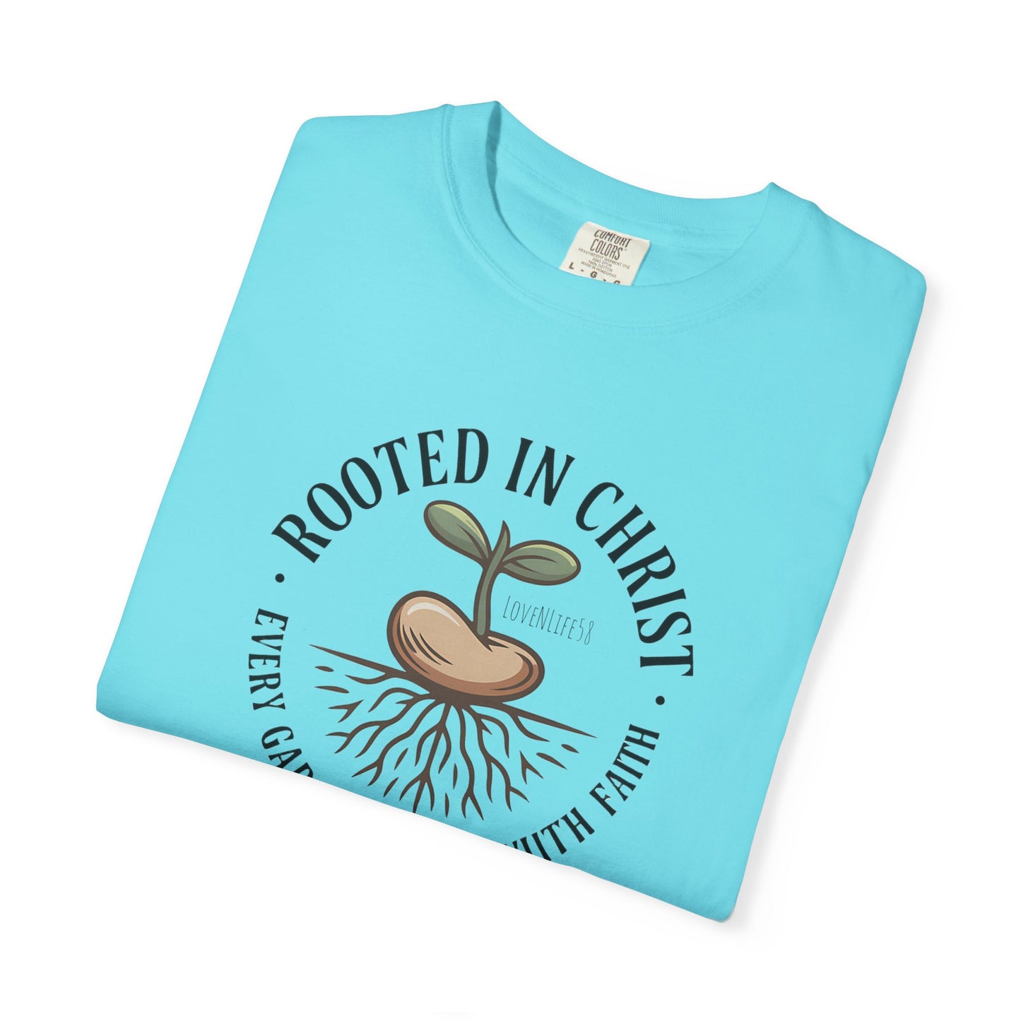 Rooted in Christ Tee - Comfort Colors