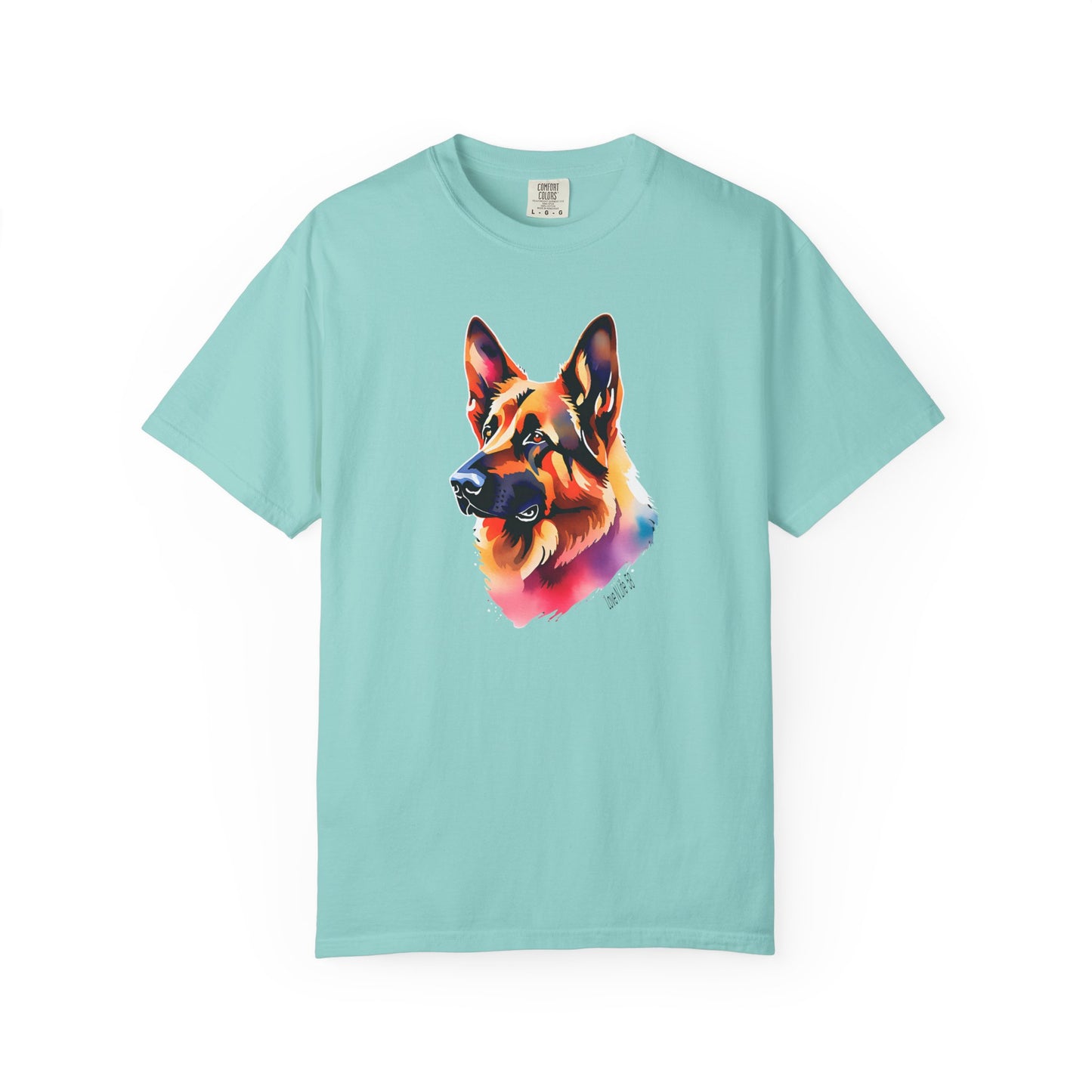 Colorful German Shepherd Unisex T-Shirt - Perfect for Dog Lovers Comfort Colors