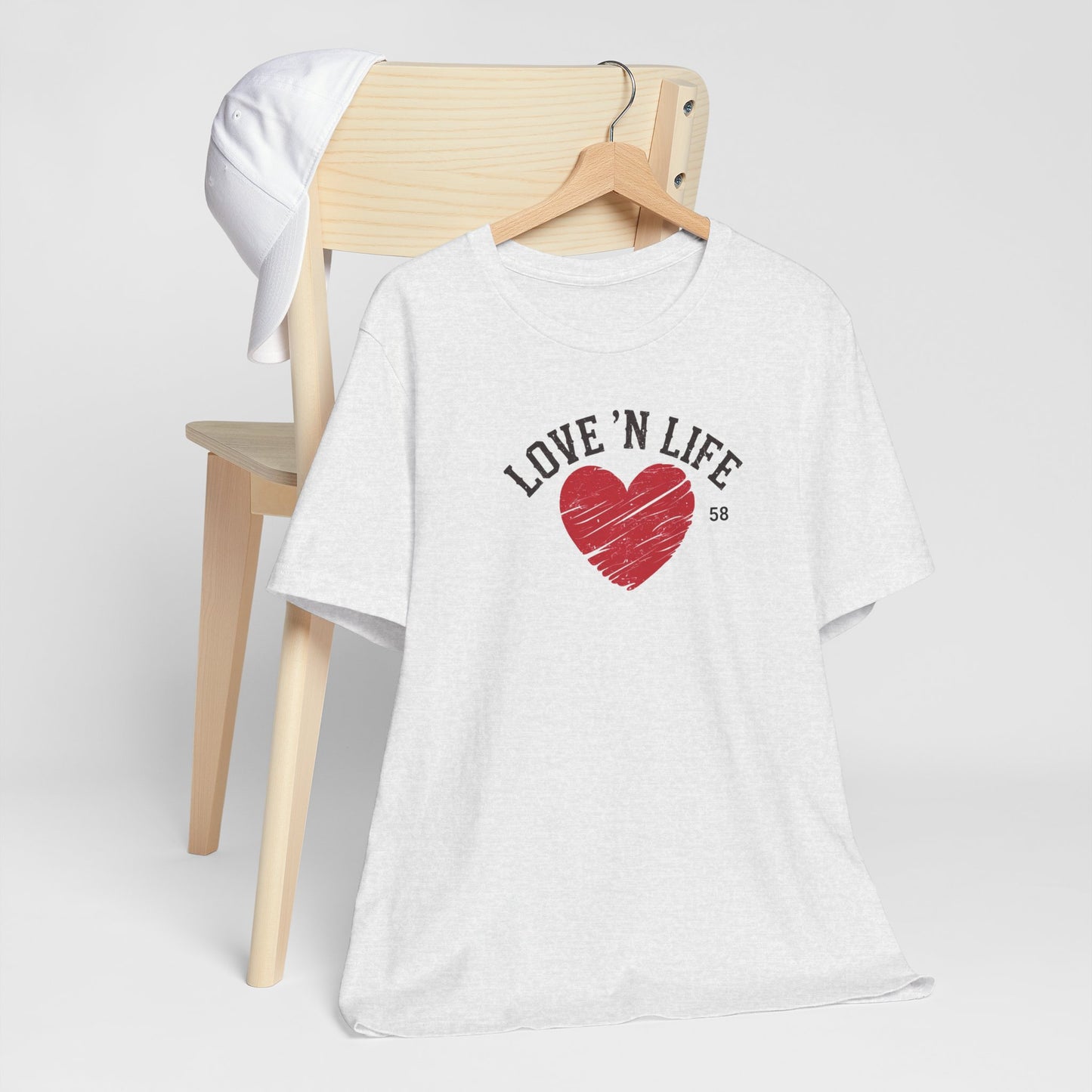Love 'N Life Distressed Heart Tee - Bella Canvas 3001