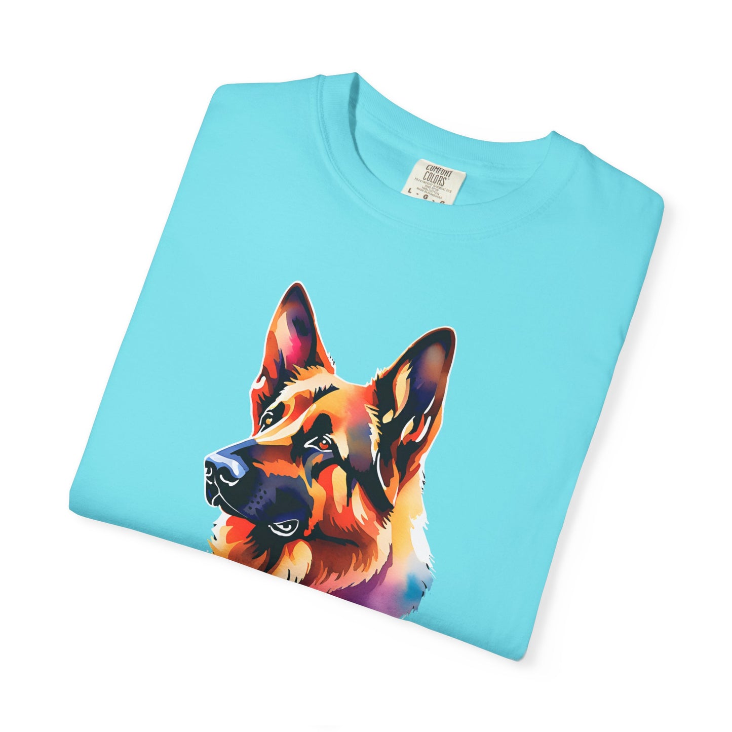 Colorful German Shepherd Unisex T-Shirt - Perfect for Dog Lovers Comfort Colors