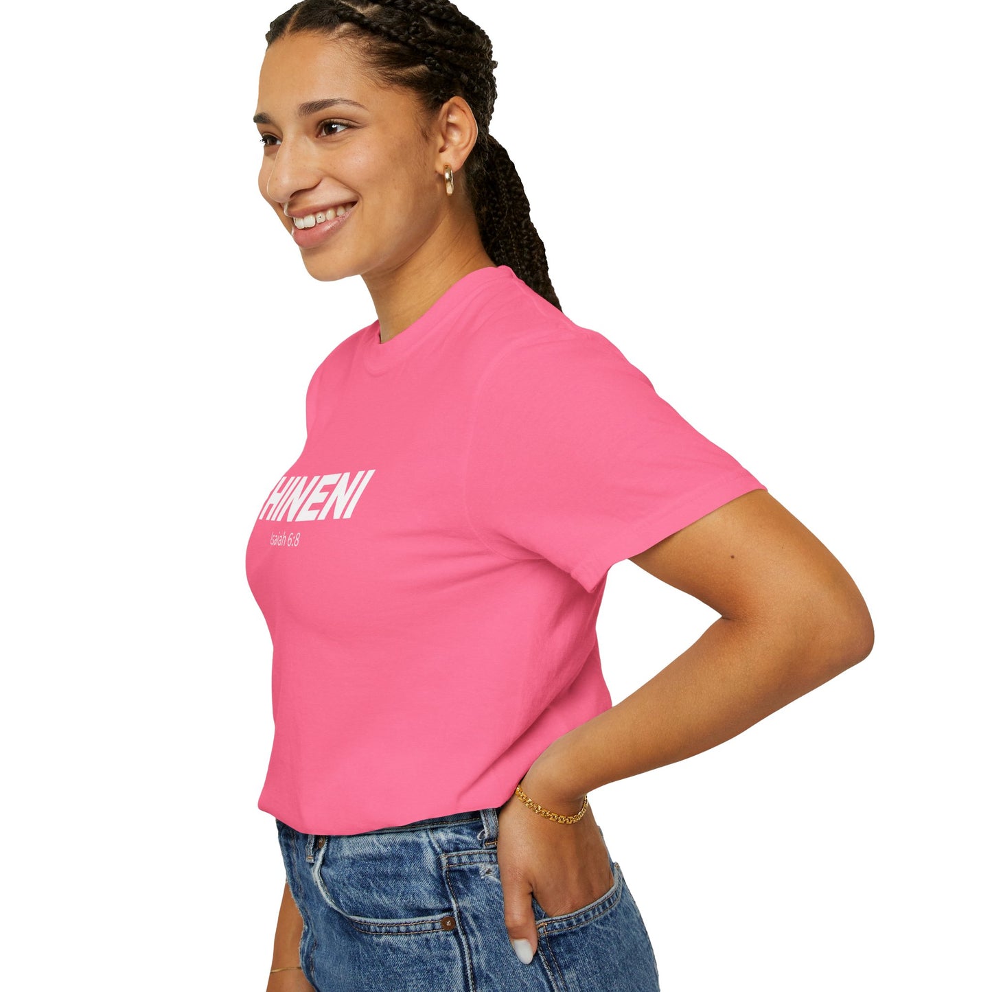 HINENI Isaiah 6:8 Tee - Comfort Colors