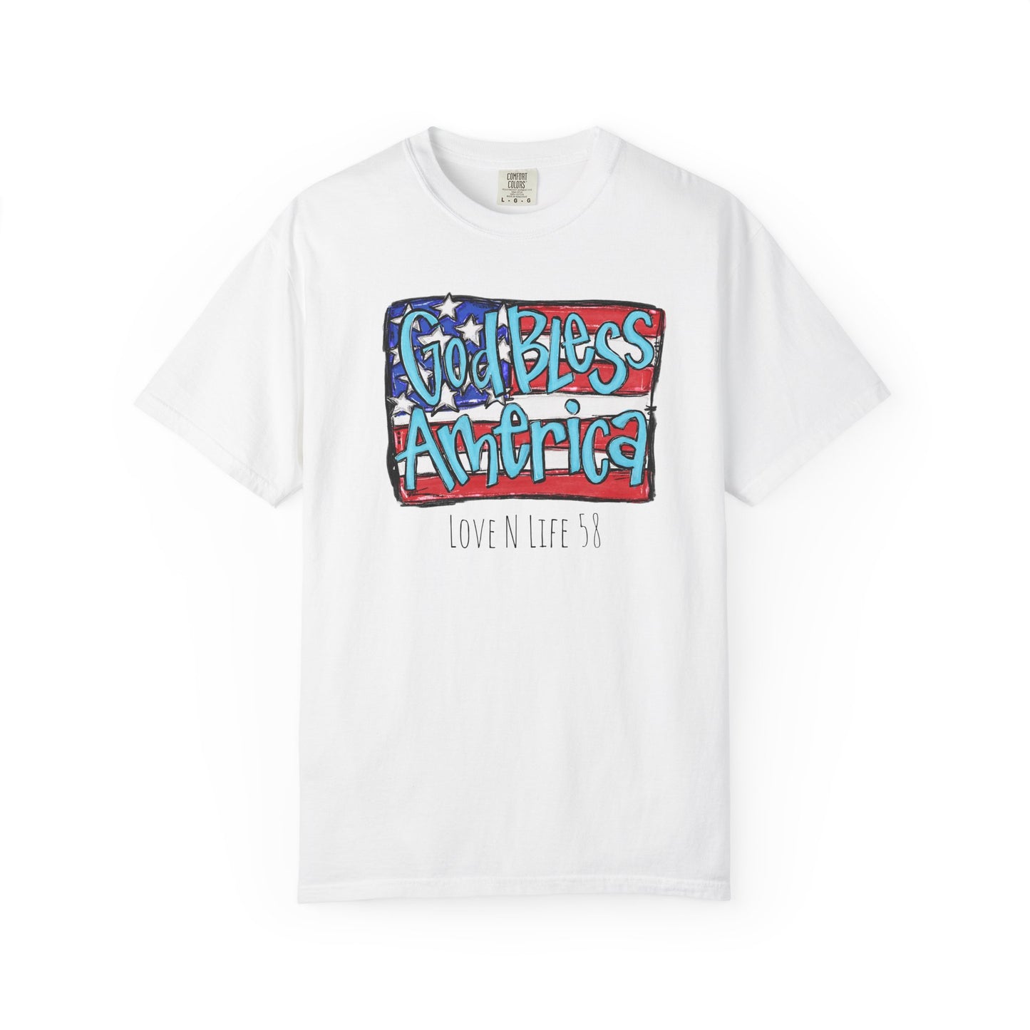 God Bless America Tee -Comfort Colors
