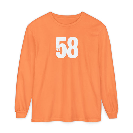 58 Club Long Sleeve Tee — Bold Number Graphic Shirt