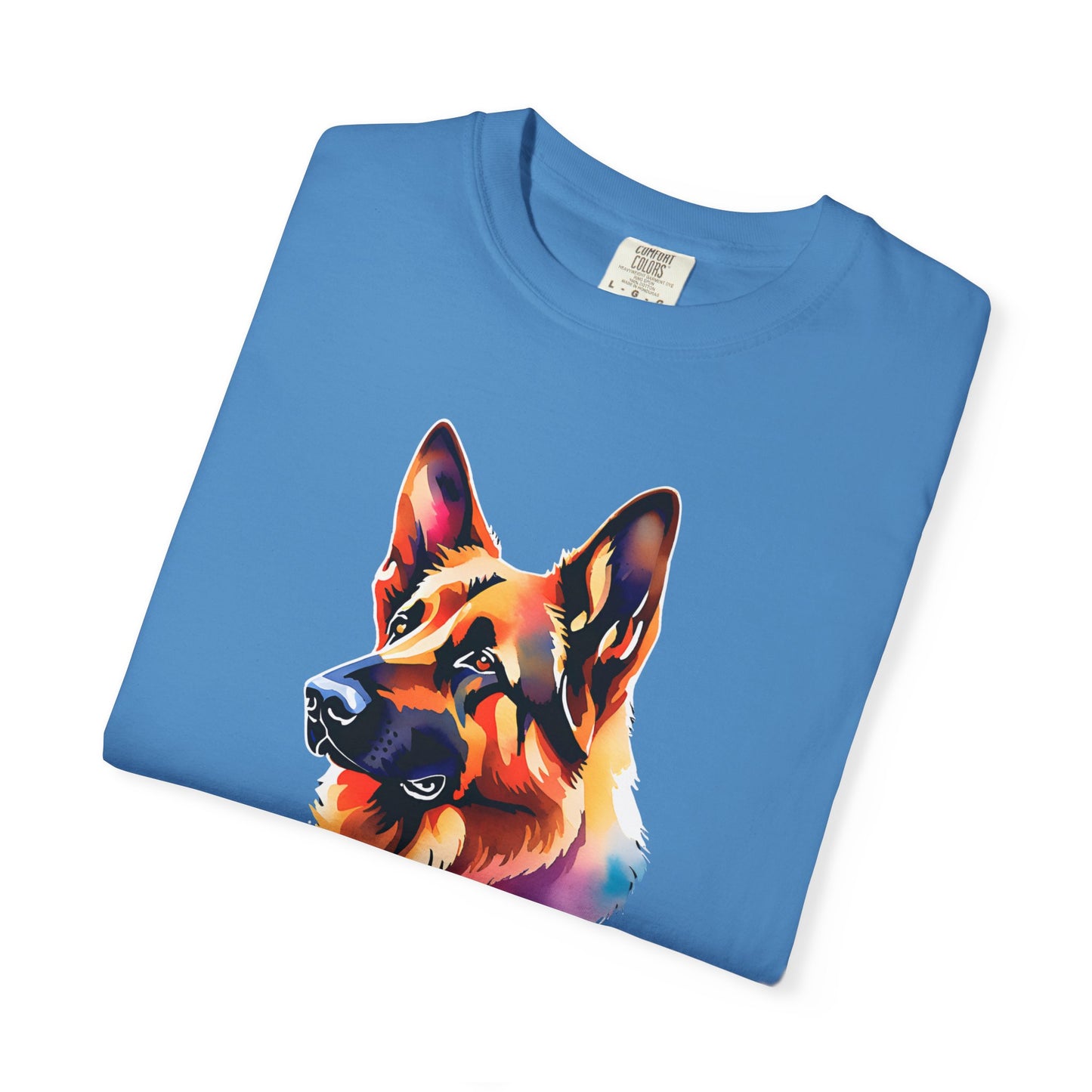 Colorful German Shepherd Unisex T-Shirt - Perfect for Dog Lovers Comfort Colors