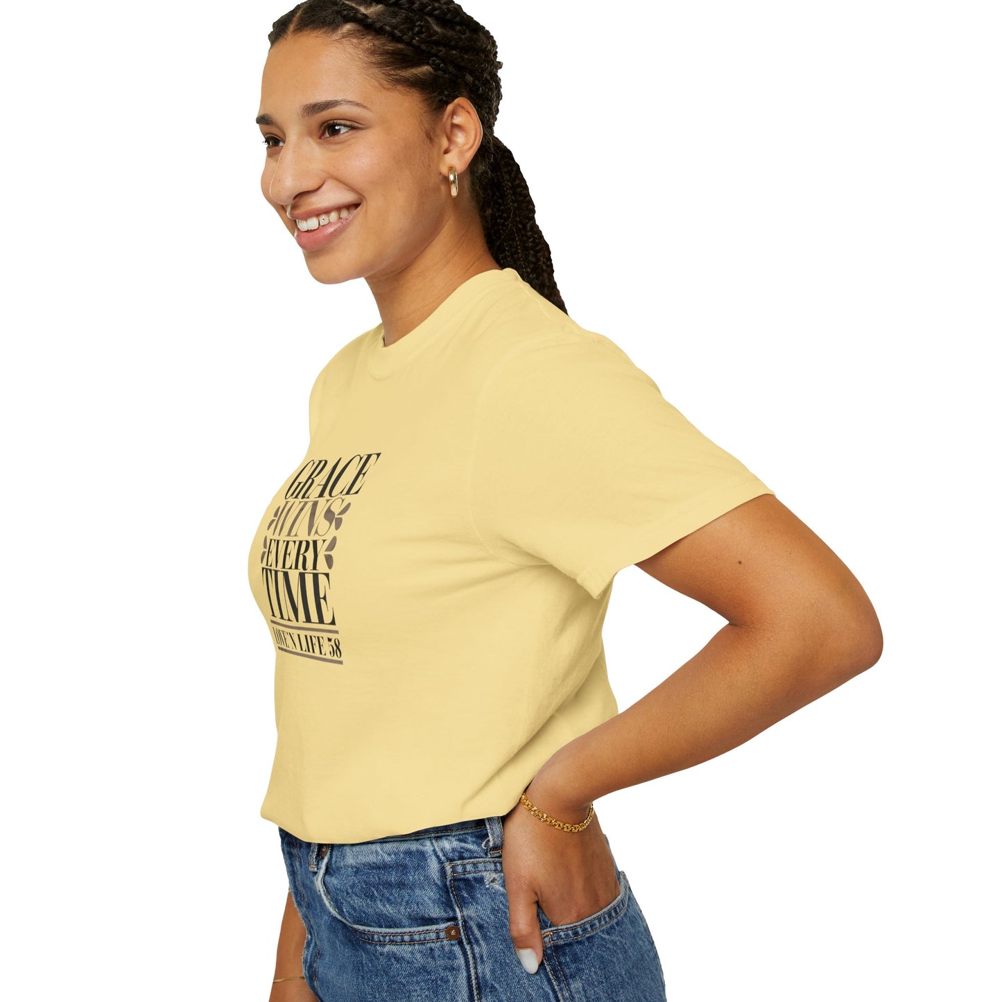Grace Wins Every Time Tee - Comfort Colors