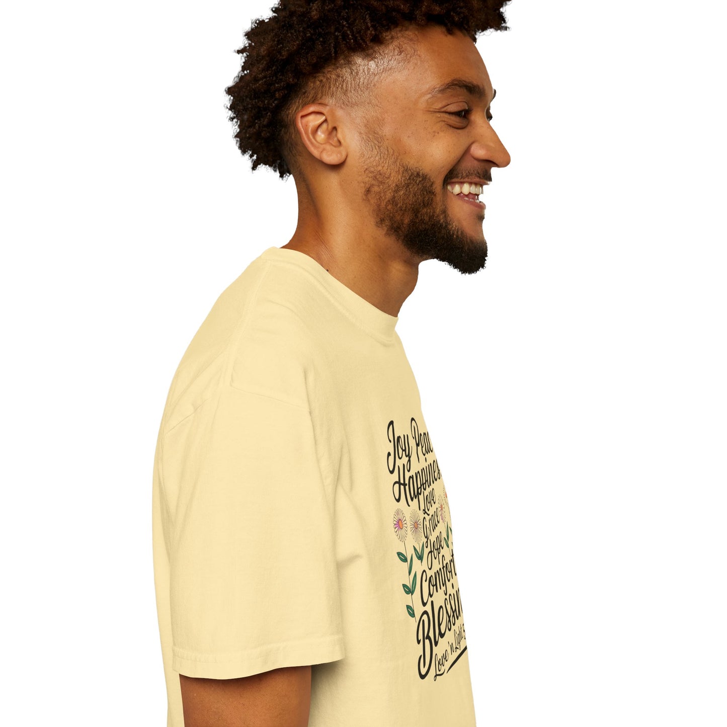 Joy Happiness and Love Tee - Comfort Colors
