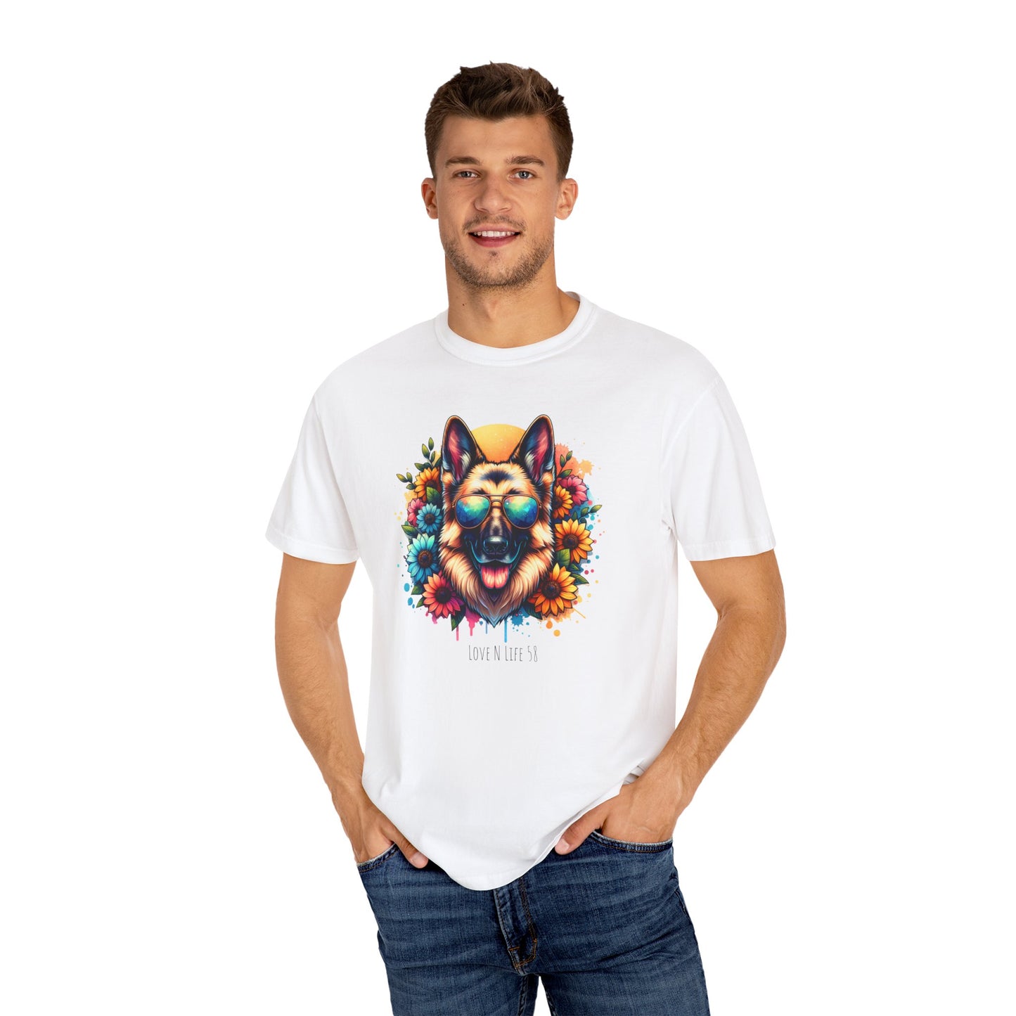 Love n' Life German Shepard Tee - Comfort Colors