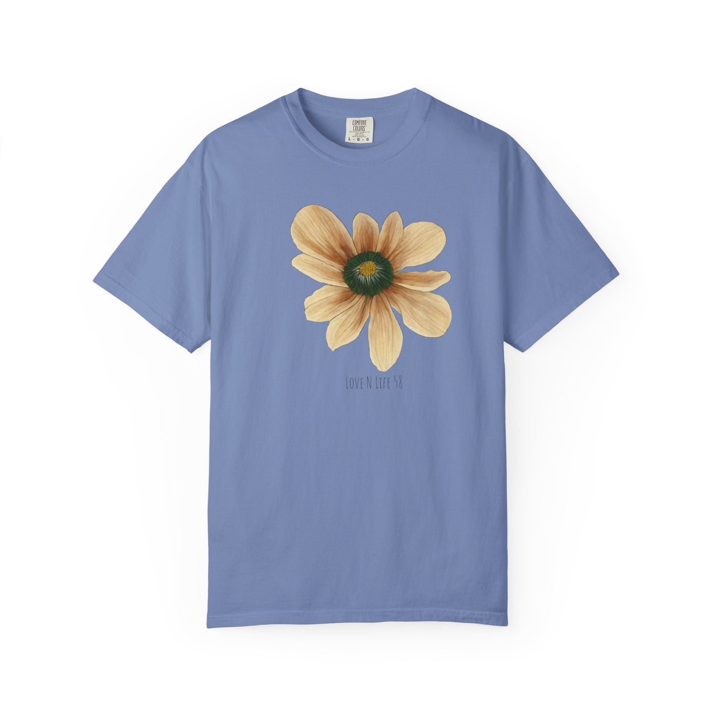 LoveNlife58 Flower Tee - Comfort Colors