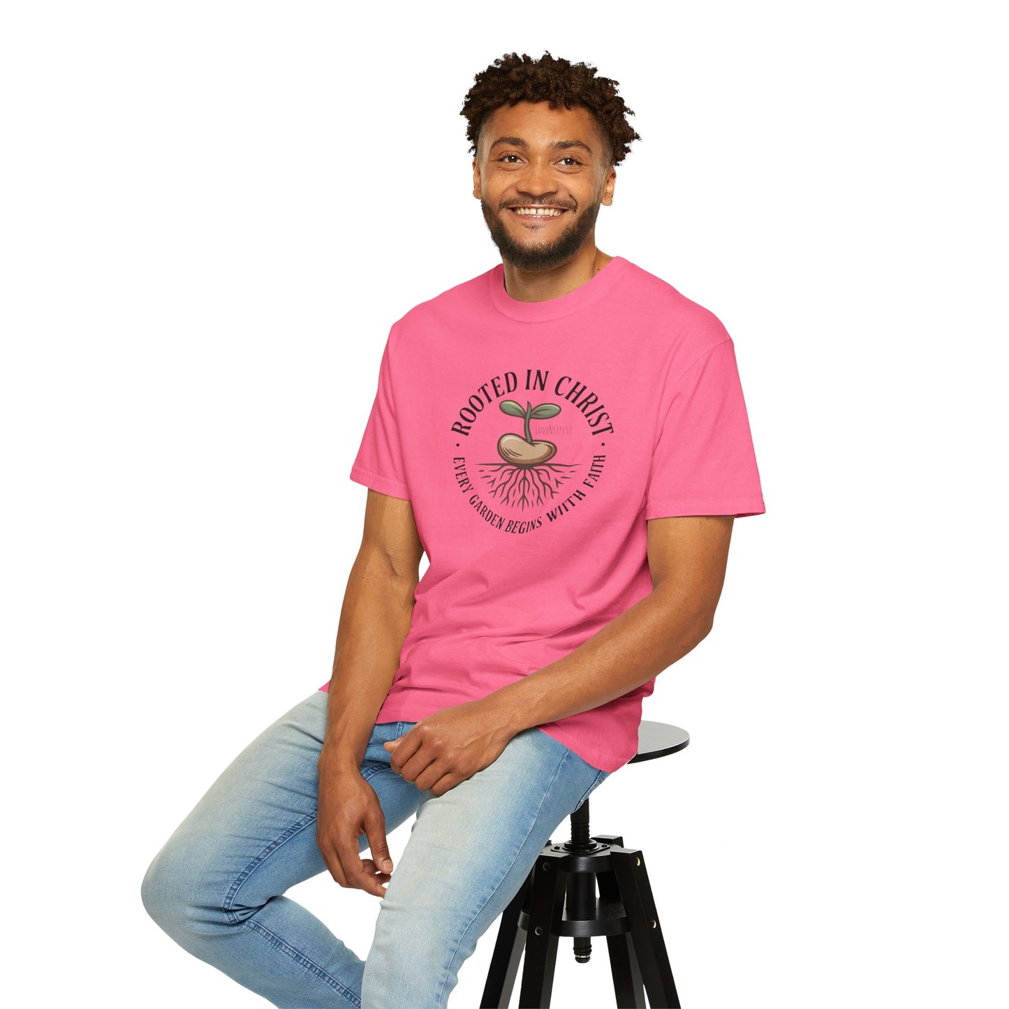 Rooted in Christ Tee - Comfort Colors