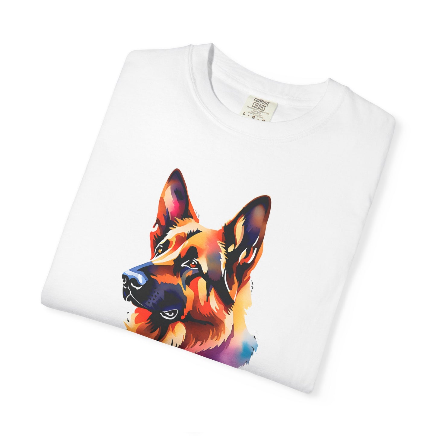 Colorful German Shepherd Unisex T-Shirt - Perfect for Dog Lovers Comfort Colors