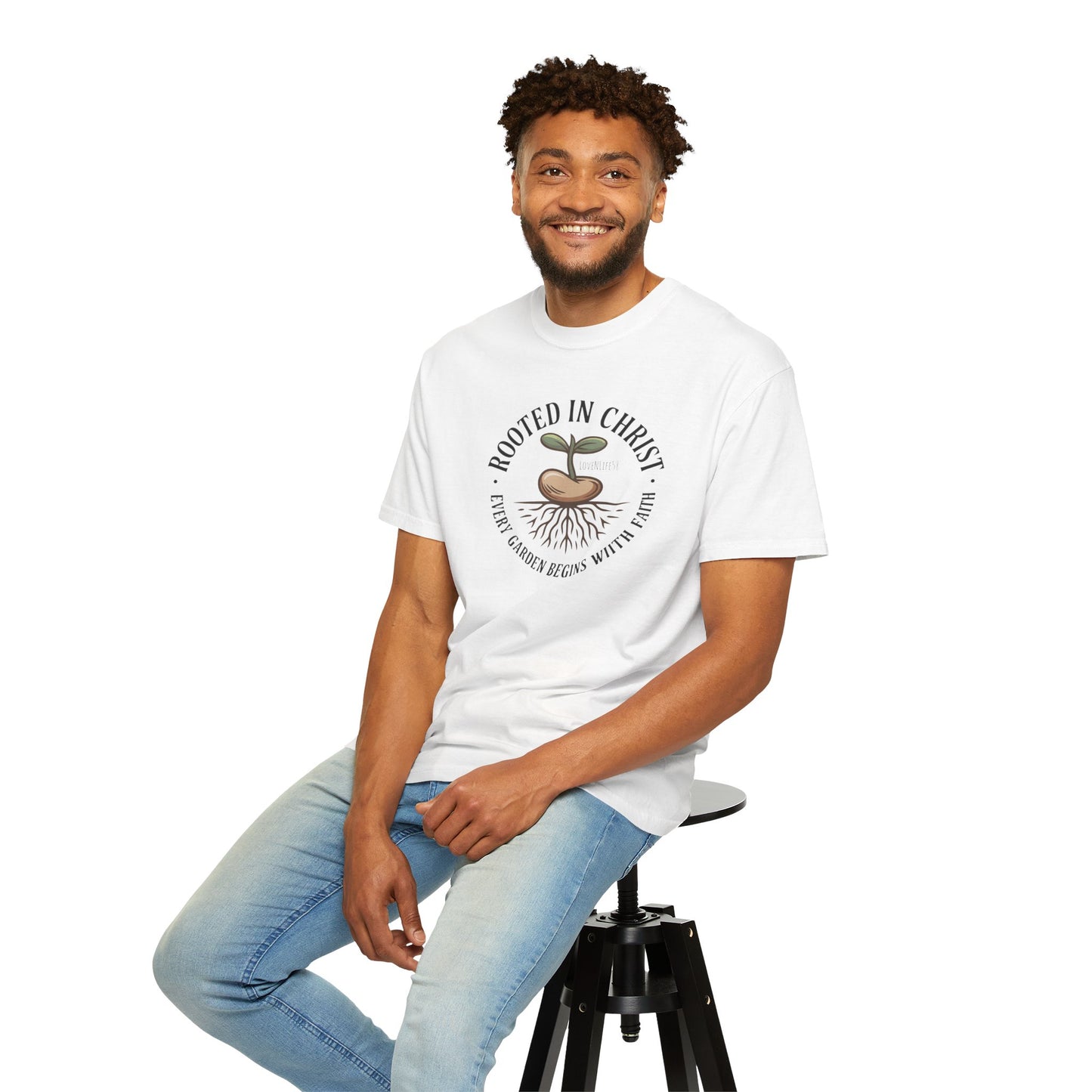 Rooted in Christ Tee - Comfort Colors