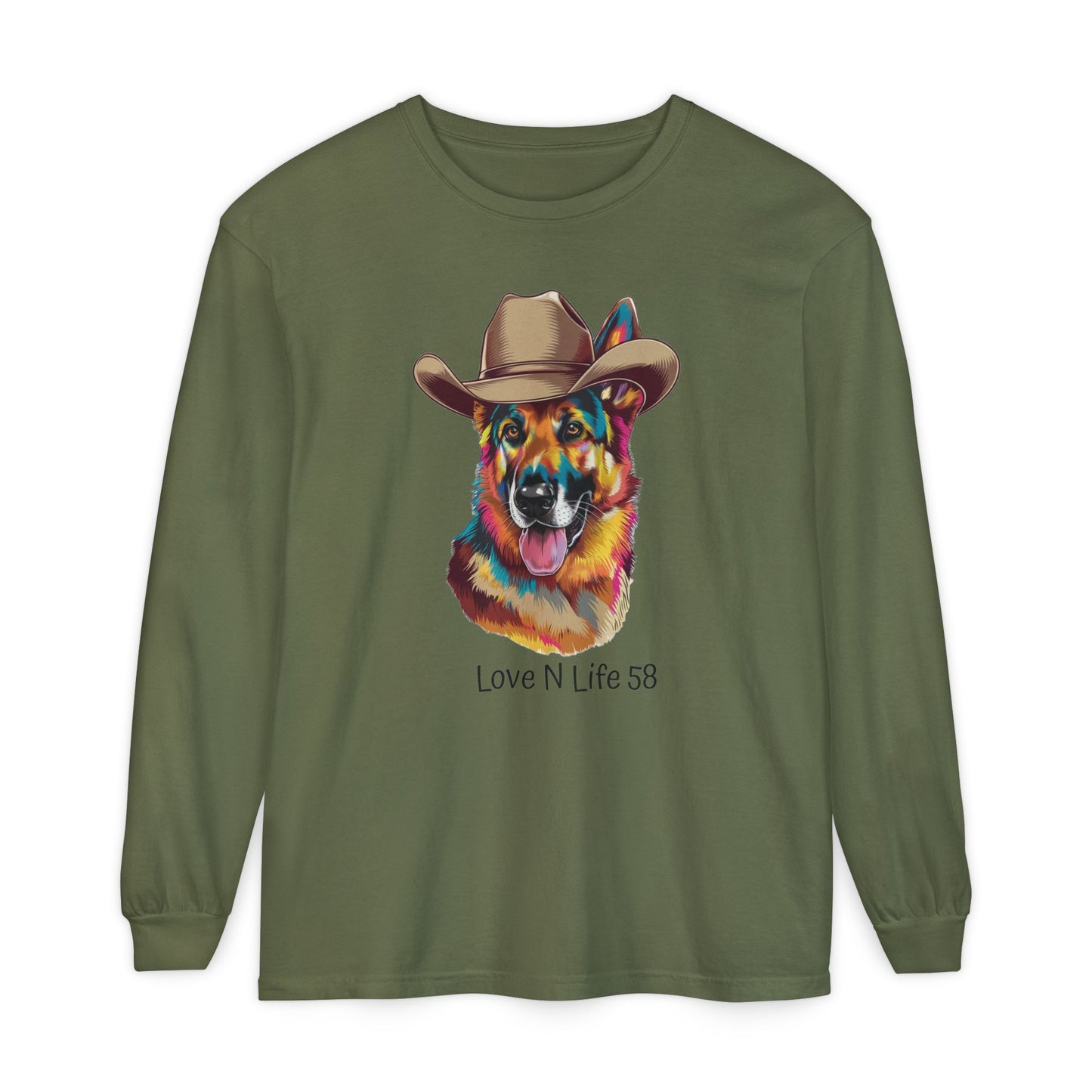 German Shepard Tee- Comfort Colors Long Sleeve