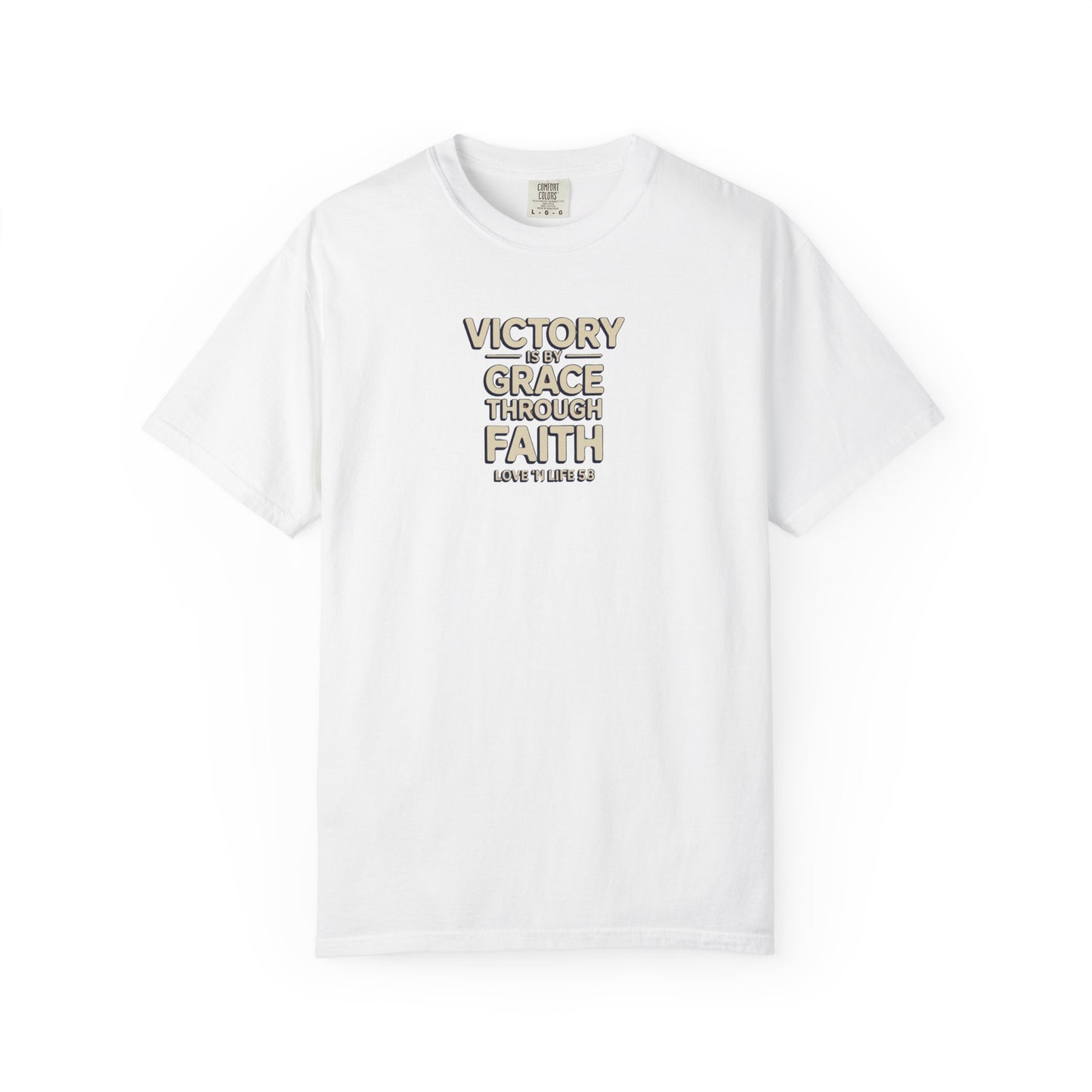 Victory By Grace Through Faith Tee -Comfort Colors