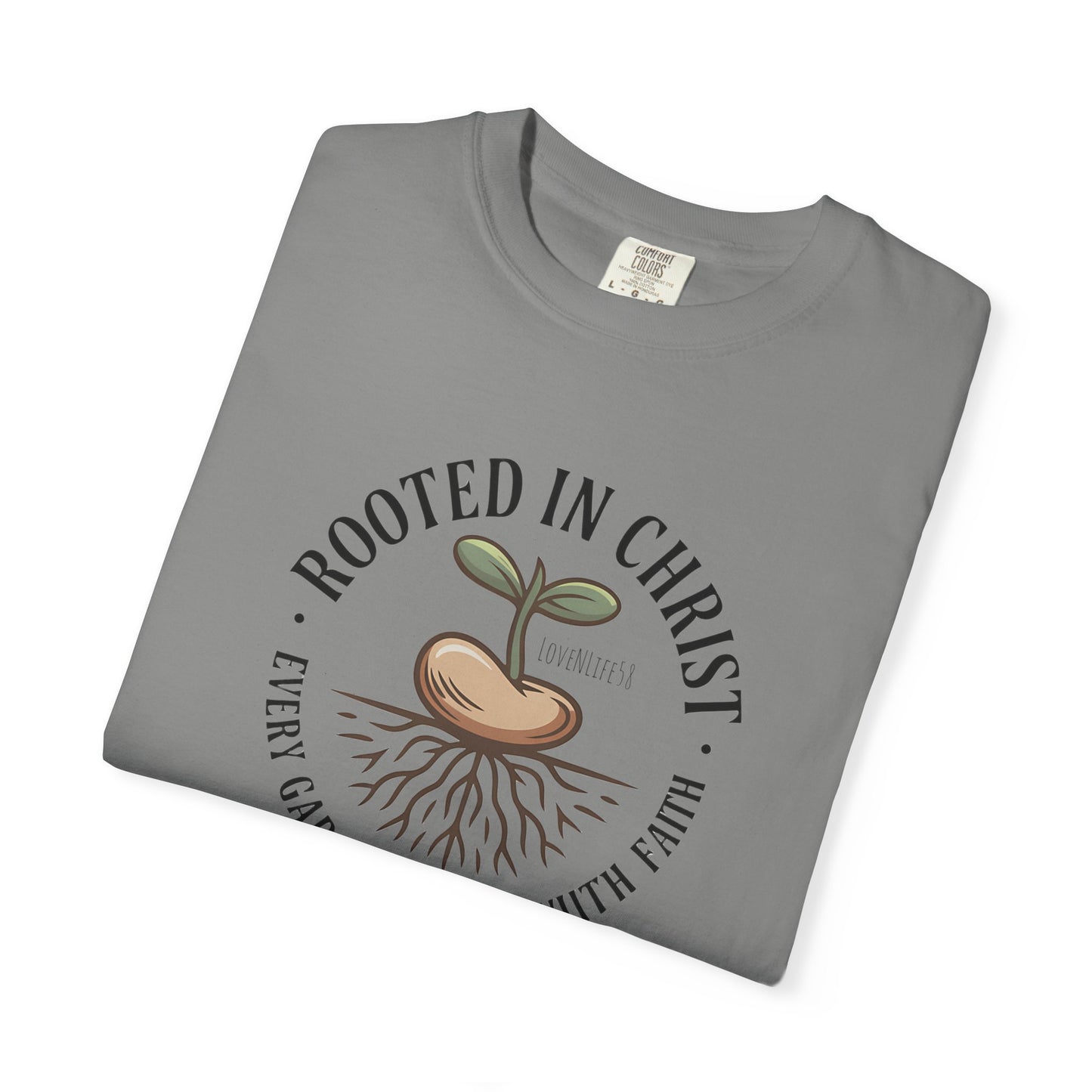 Rooted in Christ Tee - Comfort Colors