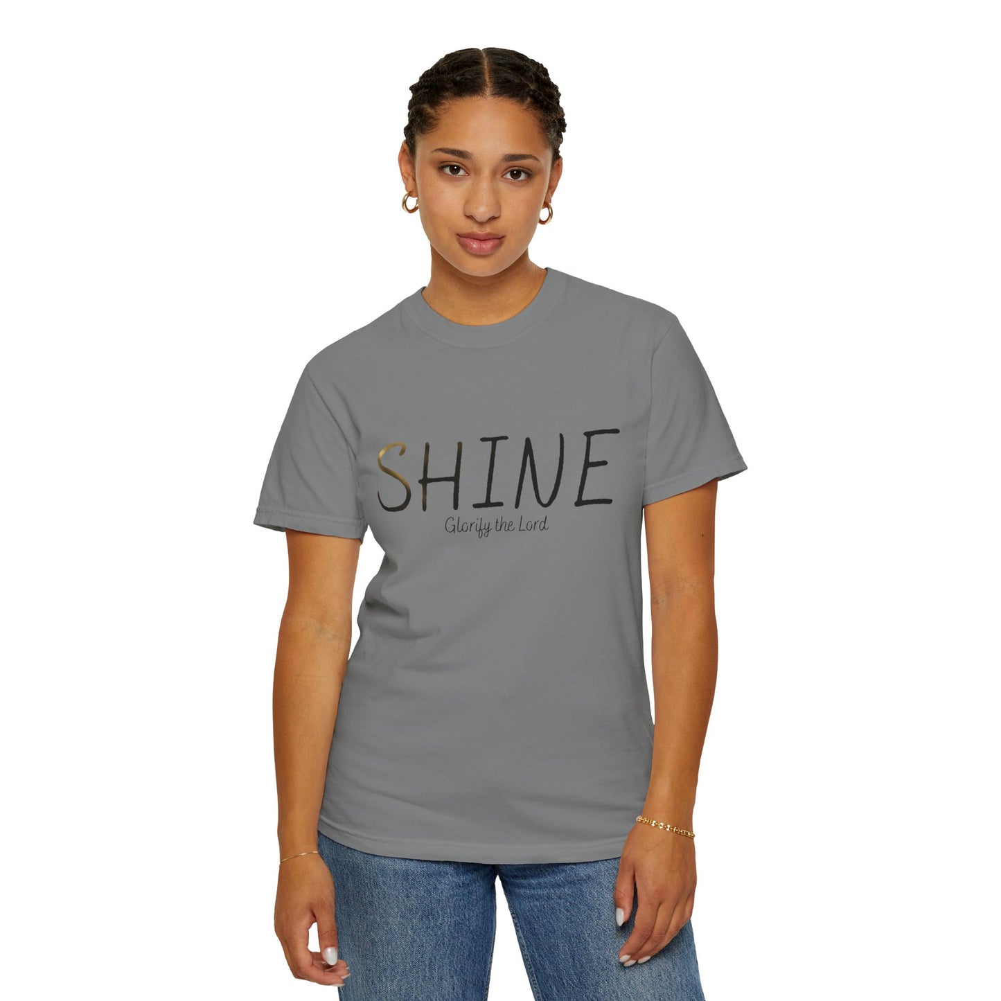 “Shine” Glorify the Lord Tee - Comfort Colors
