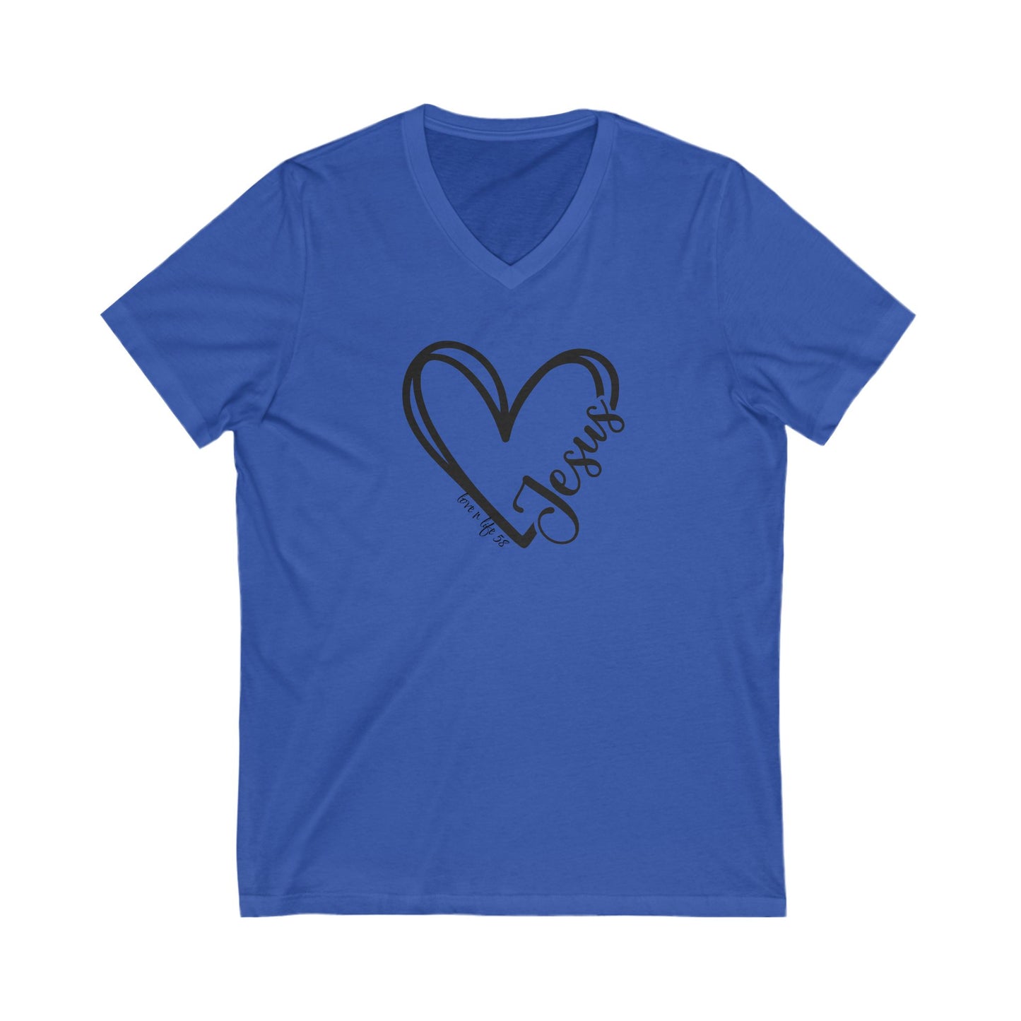 JESUS Heart Tee - V- Neck