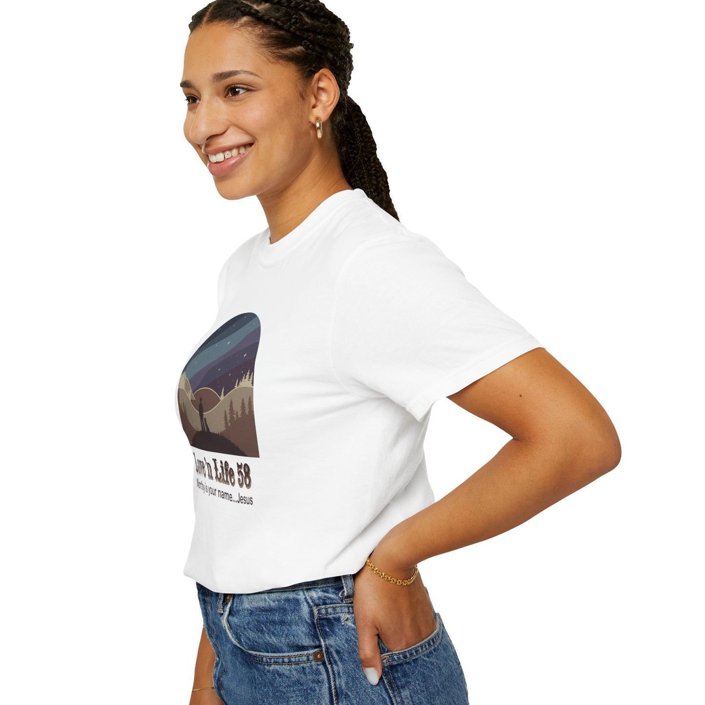 Worthy Is Your Name Jesus Tee - Comfort Colors