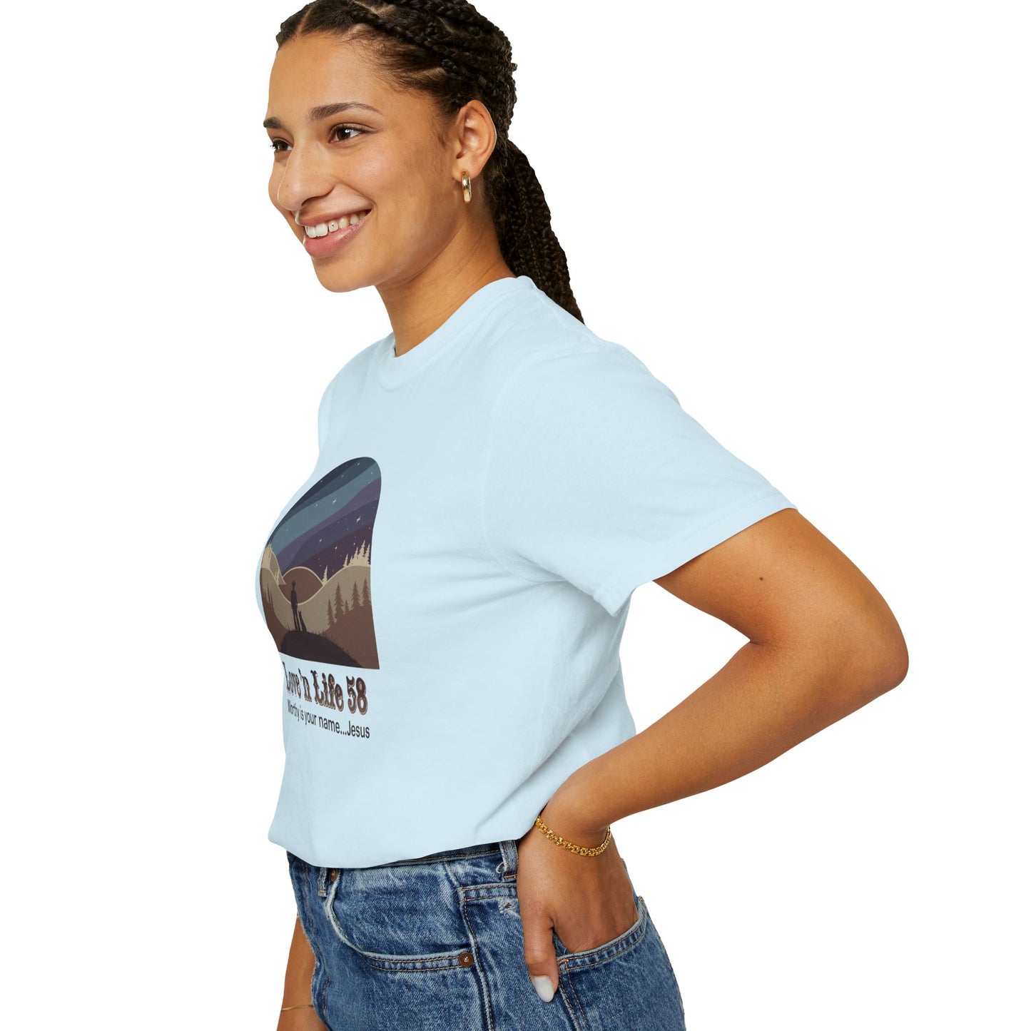Worthy Is Your Name Jesus Tee - Comfort Colors