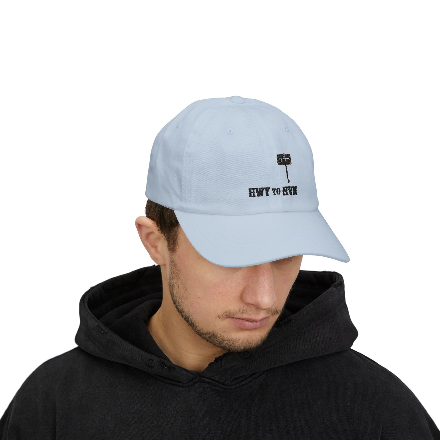 Rte 77 Hwy to Hvn Embroidery Dad Cap