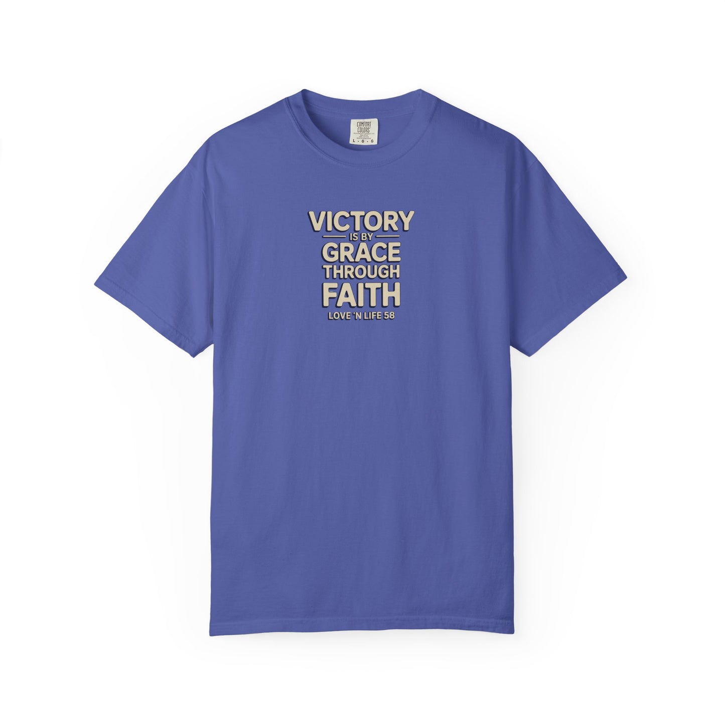 Victory By Grace Through Faith Tee -Comfort Colors