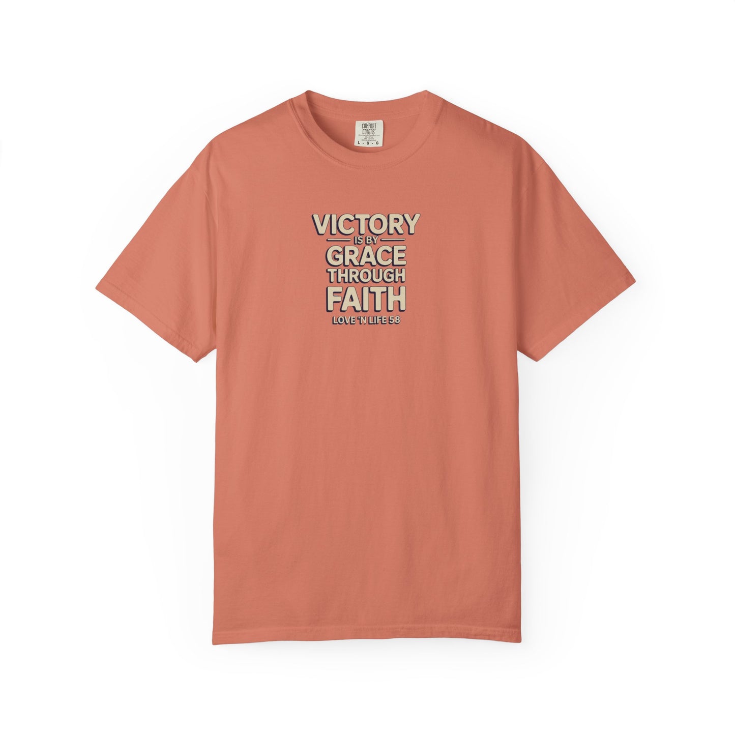 Victory By Grace Through Faith Tee -Comfort Colors