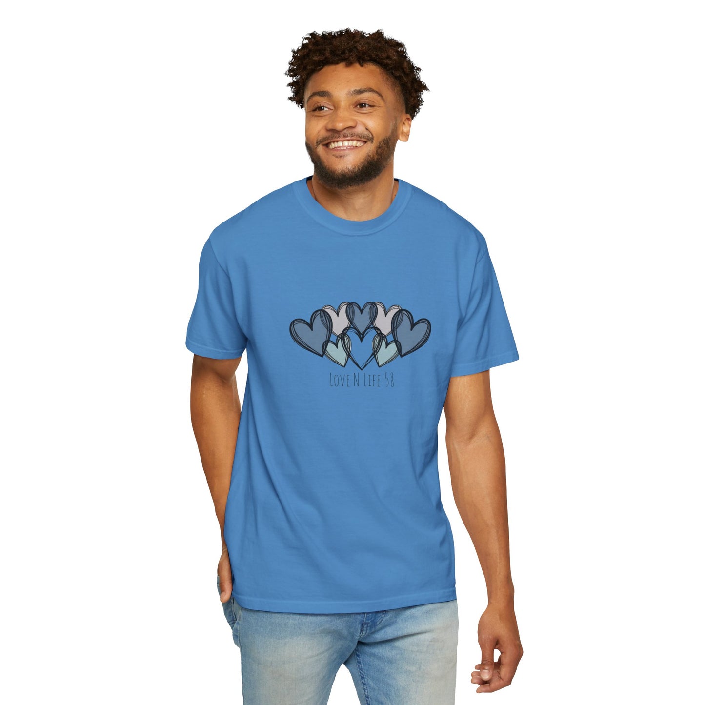 Hearts Love N Life 58 Tee - Comfort Colors