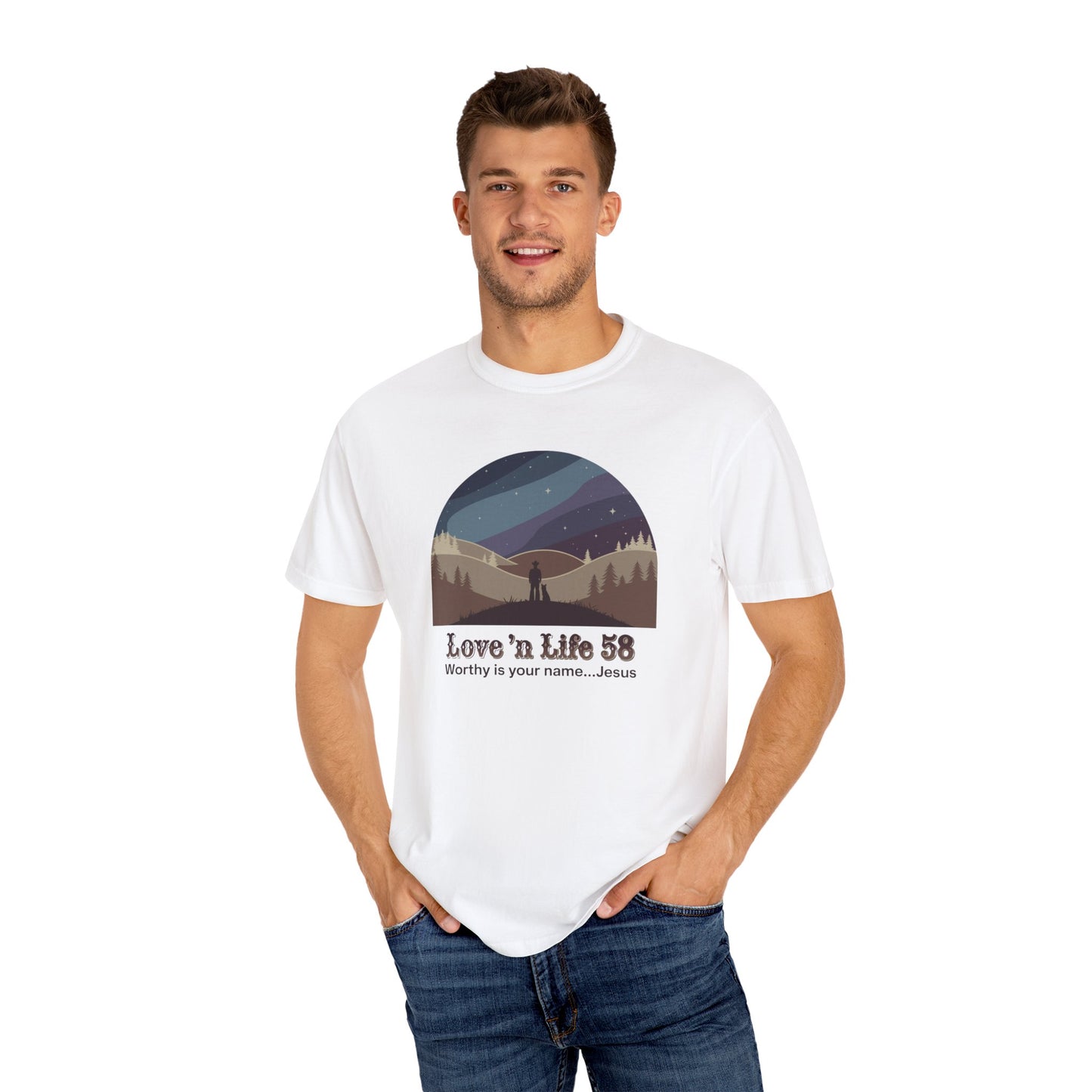 Worthy Is Your Name Jesus Tee - Comfort Colors