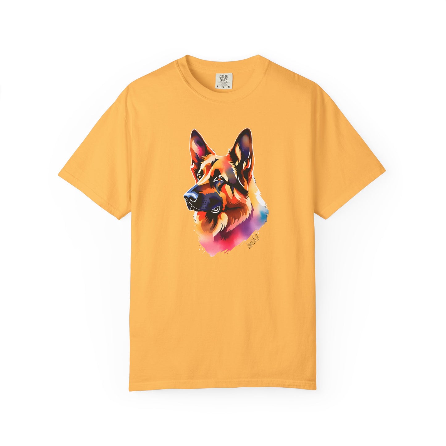 Colorful German Shepherd Unisex T-Shirt - Perfect for Dog Lovers Comfort Colors