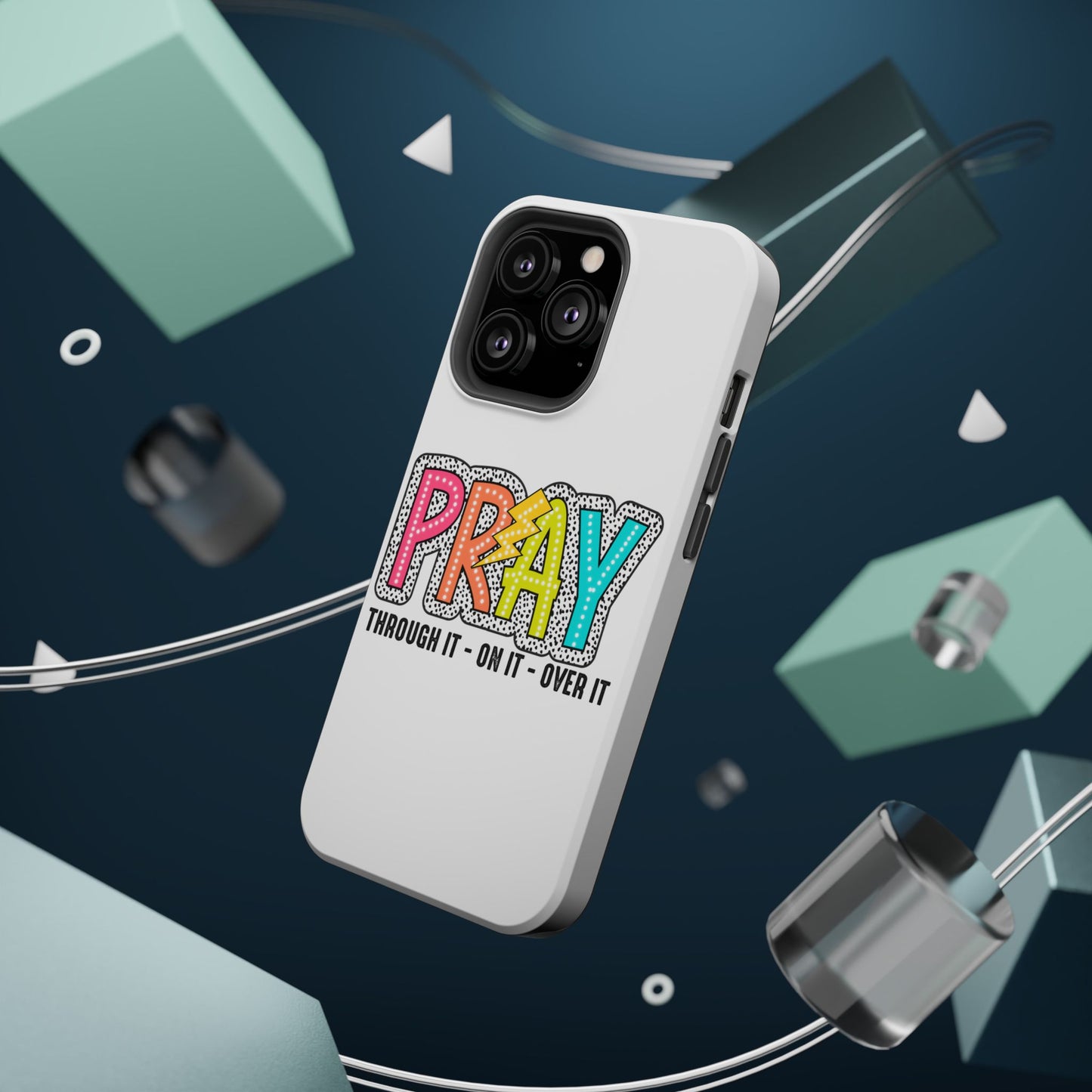Pray Magnetic Phone Case - Inspirational Tough Case, Prayer Phone Cover