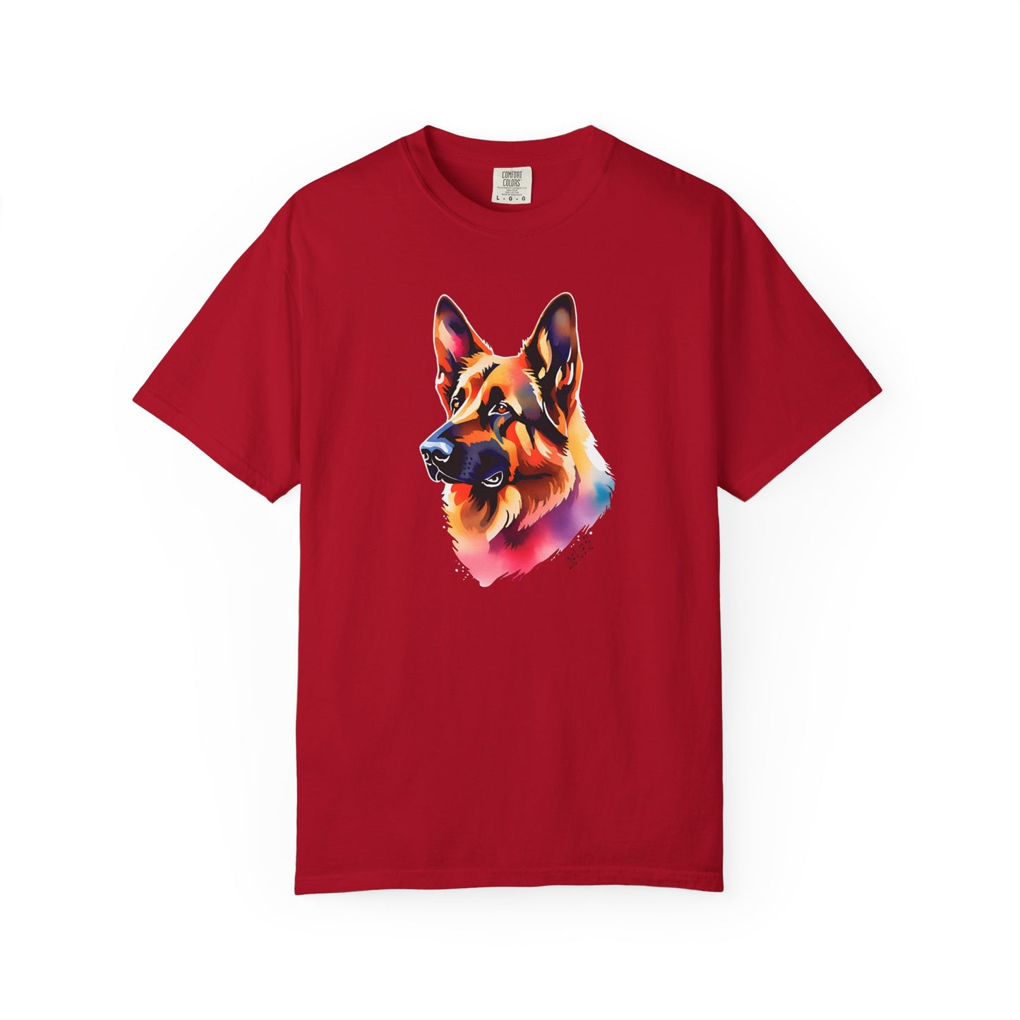 Colorful German Shepherd Unisex T-Shirt - Perfect for Dog Lovers Comfort Colors