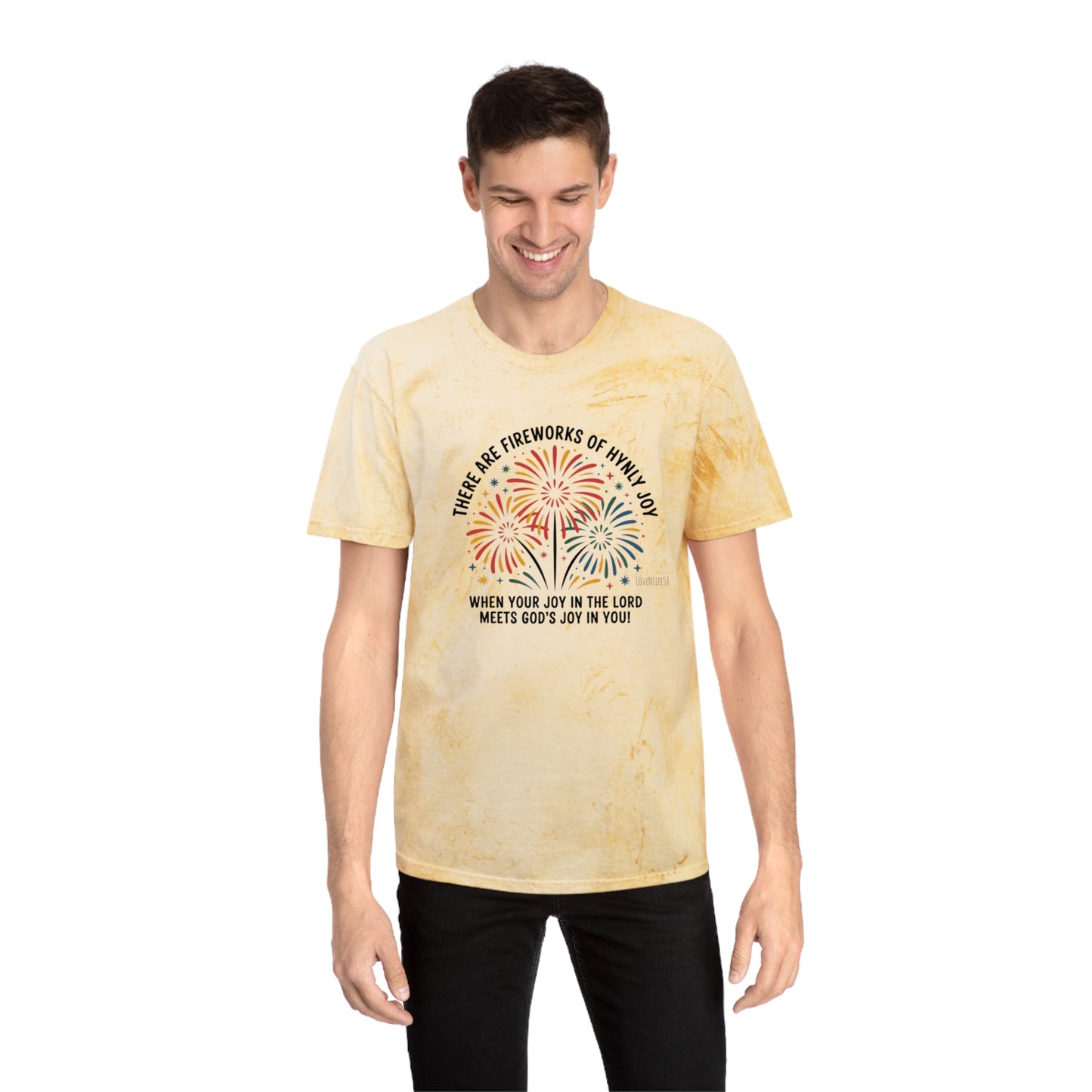 Joyful Fireworks Tee - Comfort Colors
