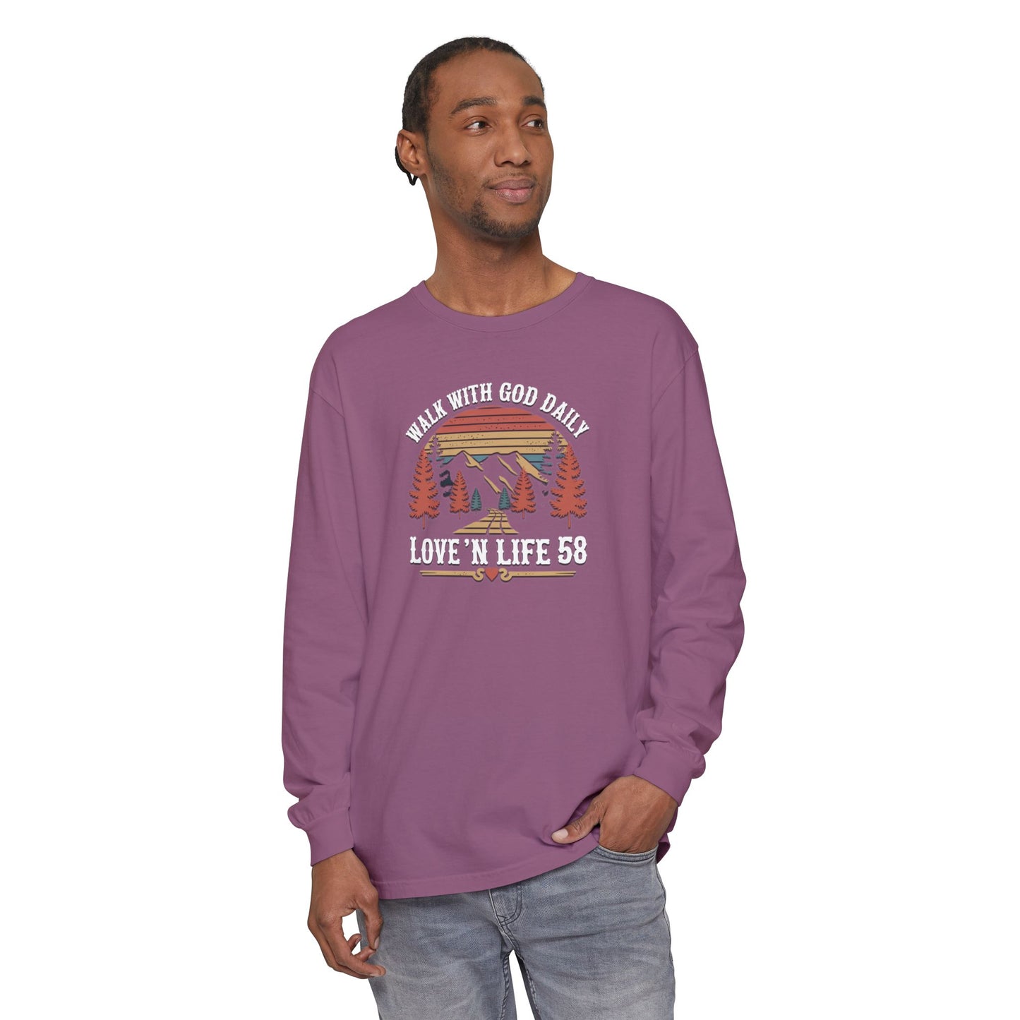 Walk With God Long Sleeve - Comfort Colors