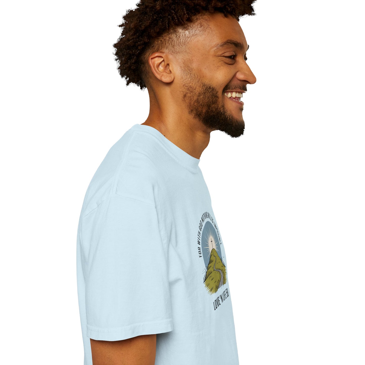 For With God Tee - Comfort Colors