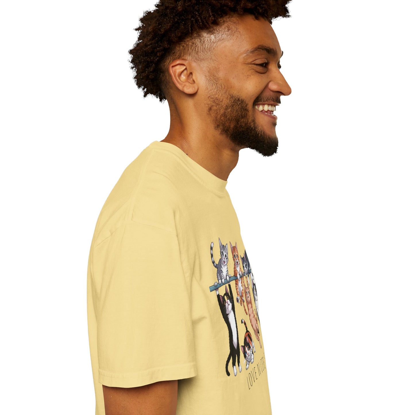 Cat Lover Love N Life 58 Tee - Comfort Colors