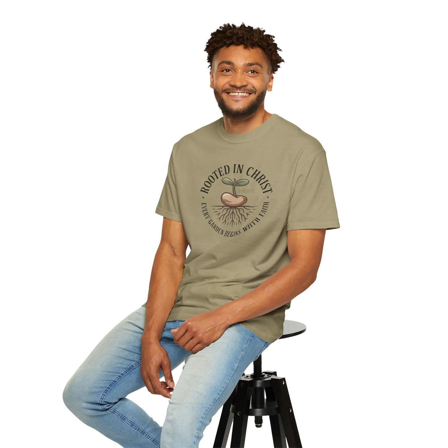 Rooted in Christ Tee - Comfort Colors
